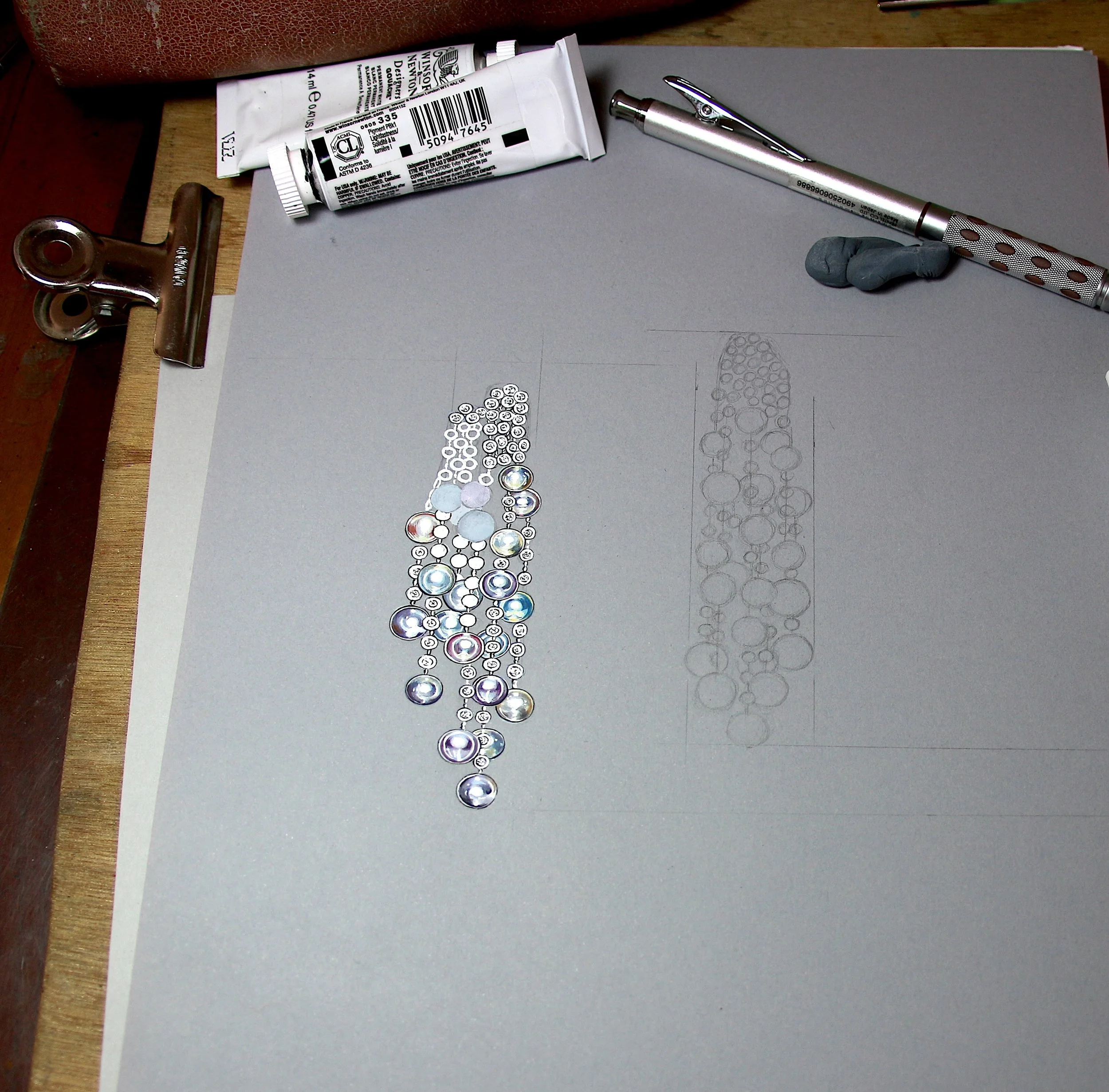 Dessin gouache bijoux 4