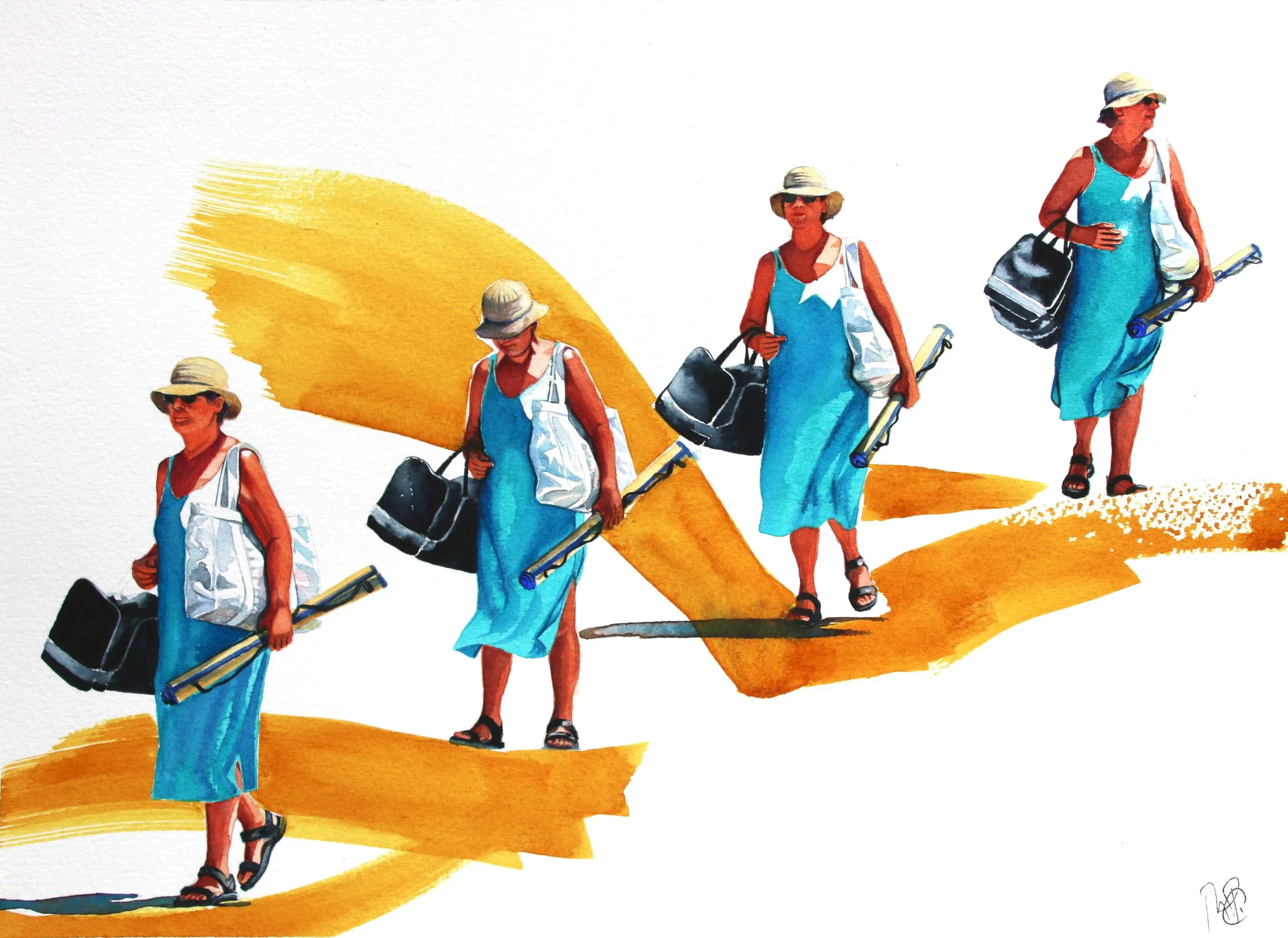 Retour de plage 2 (L50 x H40cm)