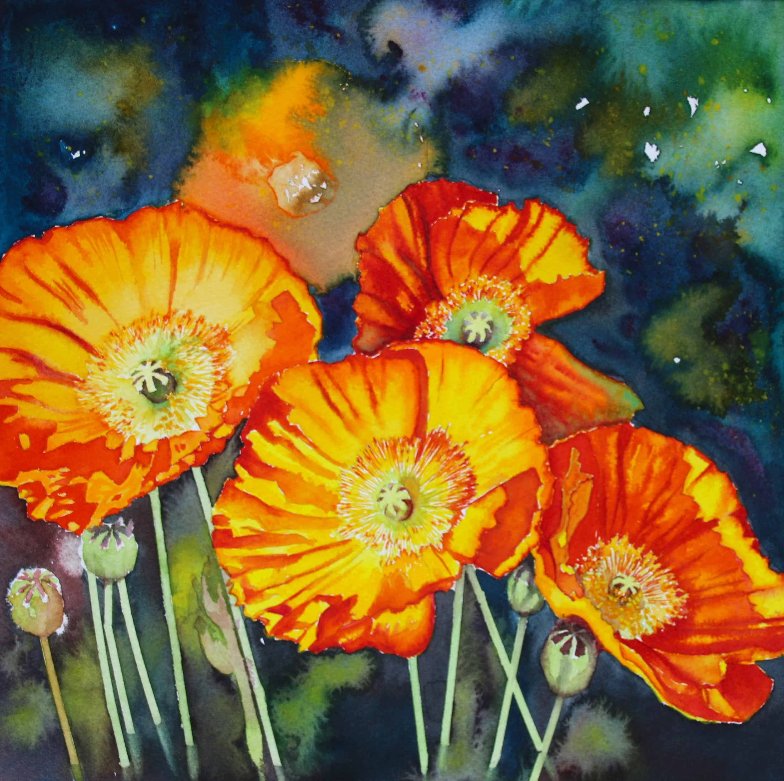 Fleurs (30 x 30cm)