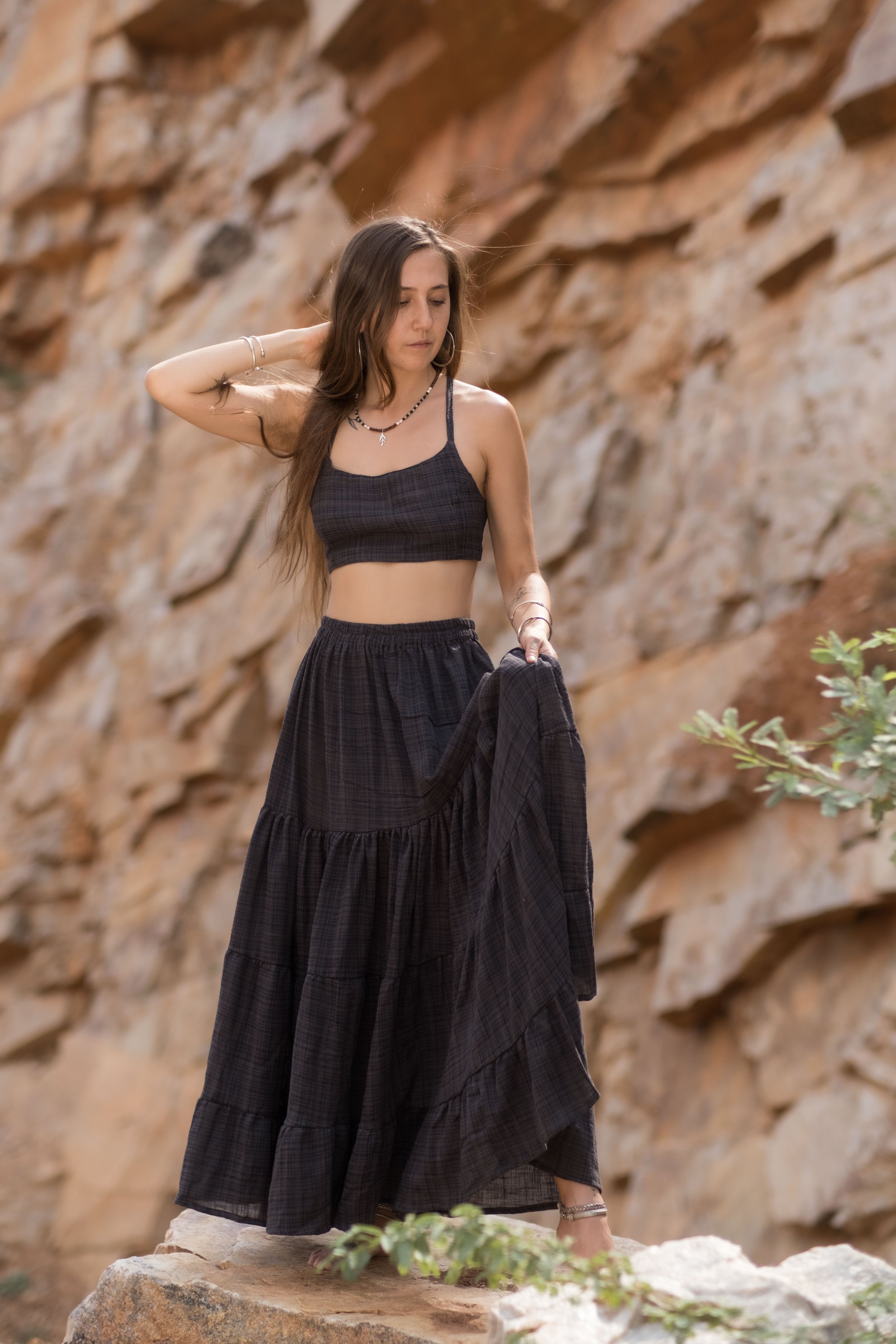 Tomiko Skirt - Woven Black