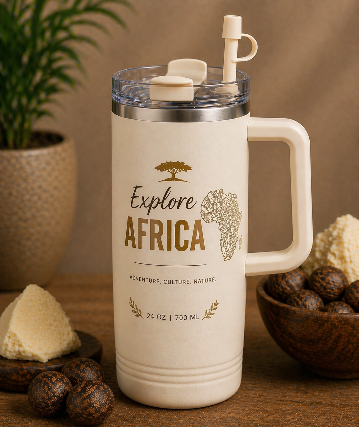 'Explore Africa' Insulated Travel Mug