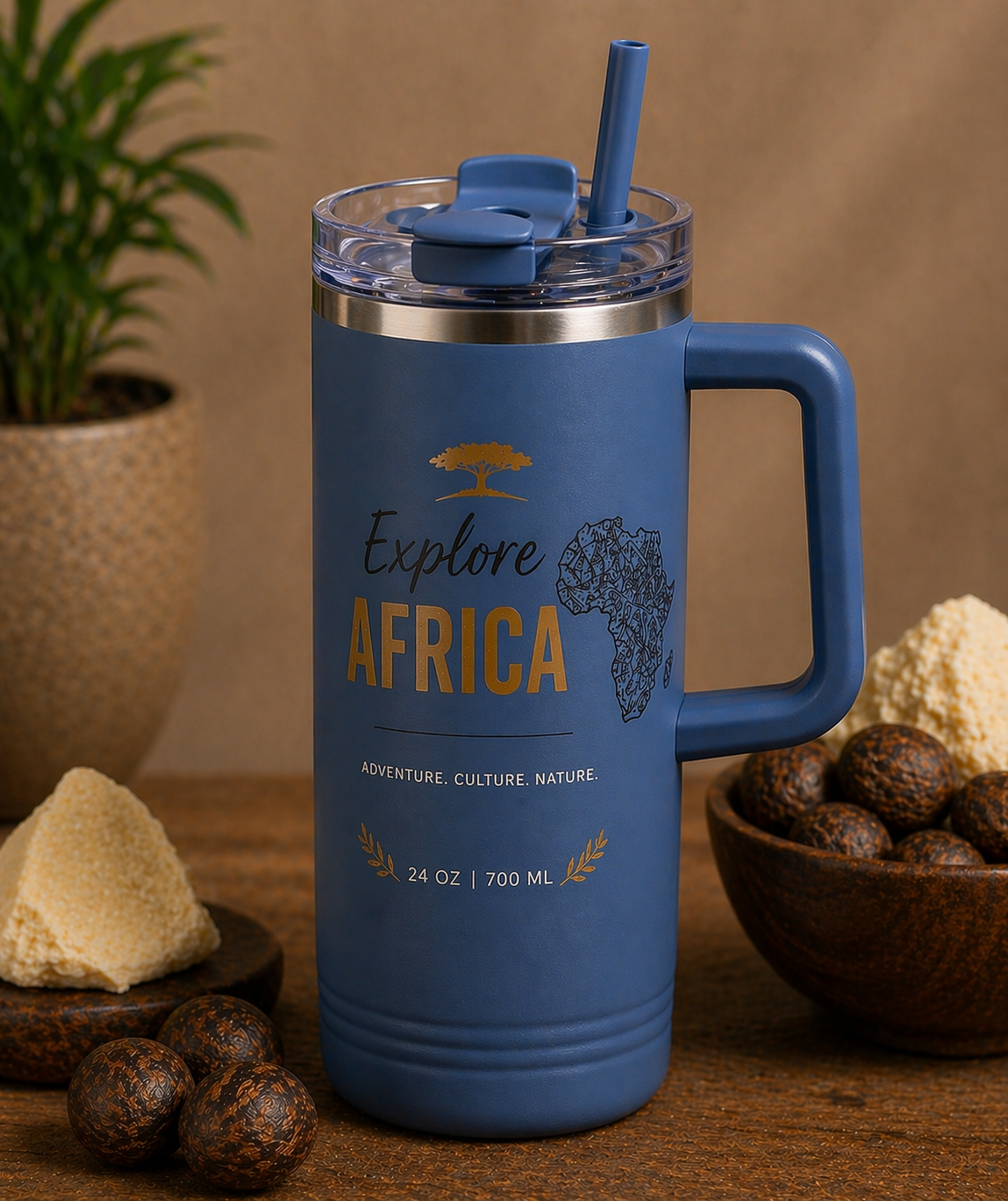 Explore Africa Travel Tumbler