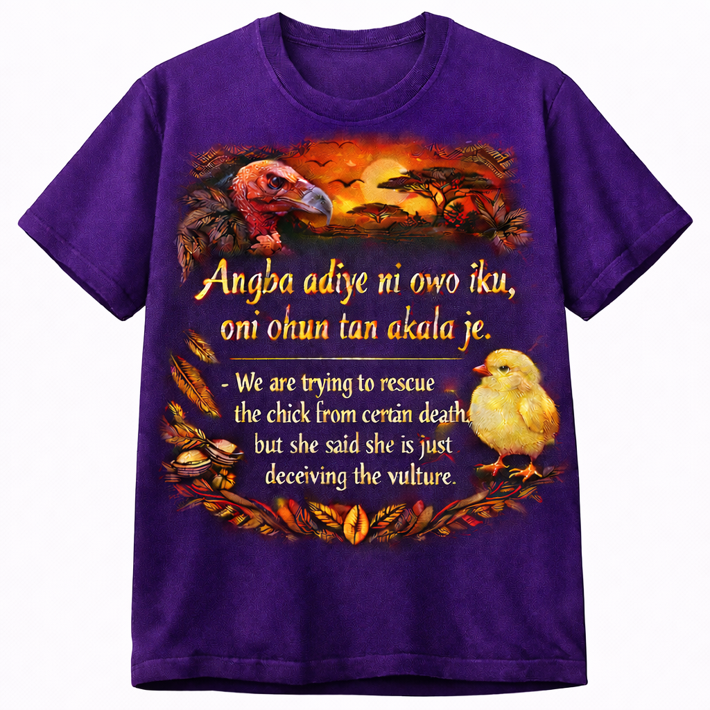 Yoruba Wisdom T-Shirt on Caution