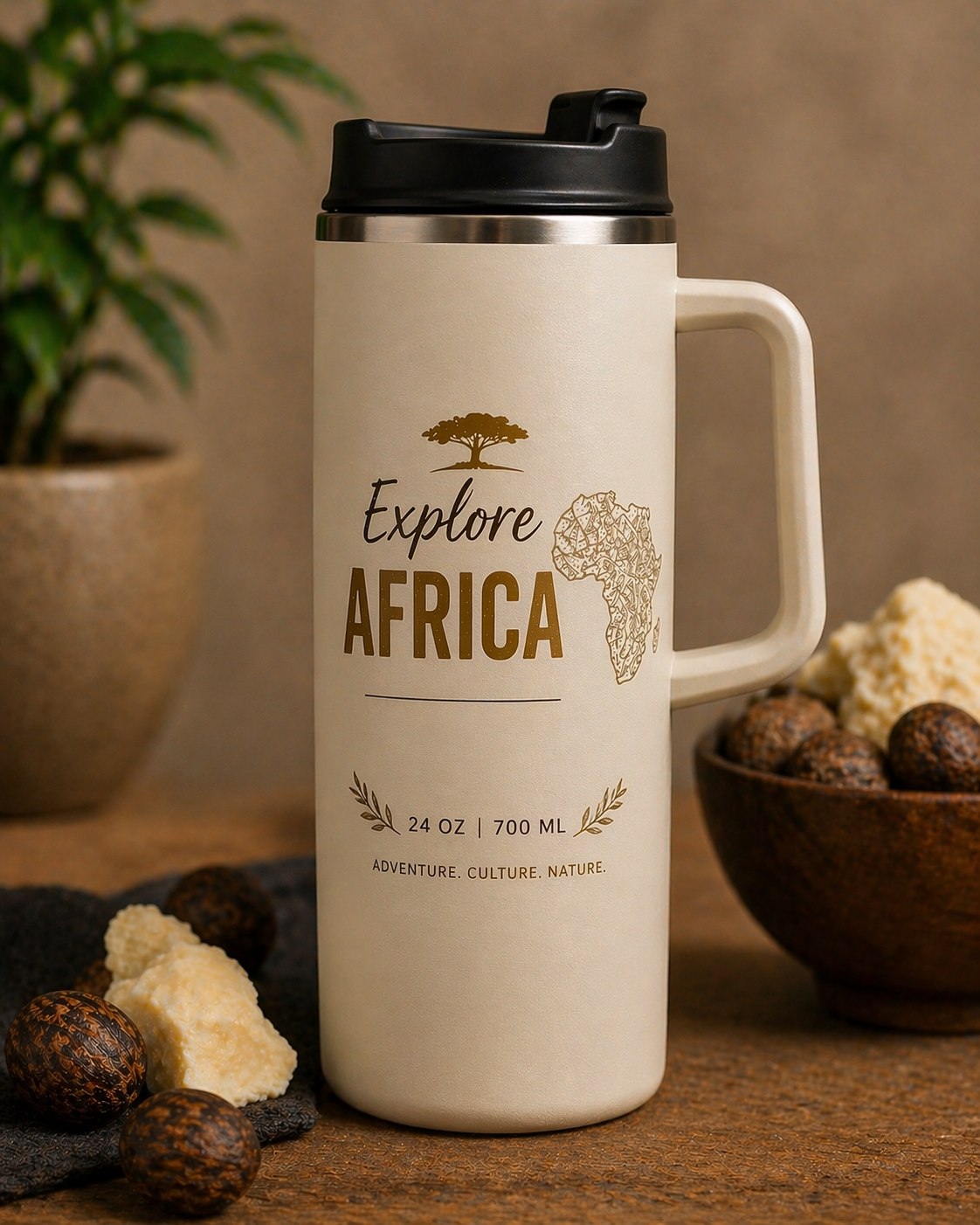 'Explore Africa' Travel Mug