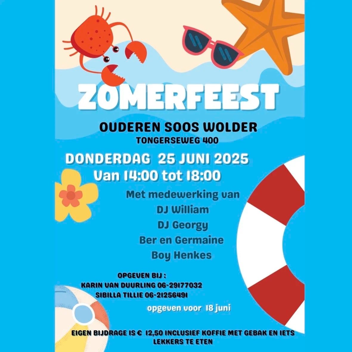Zomerfeest Ouderen soos Wolder