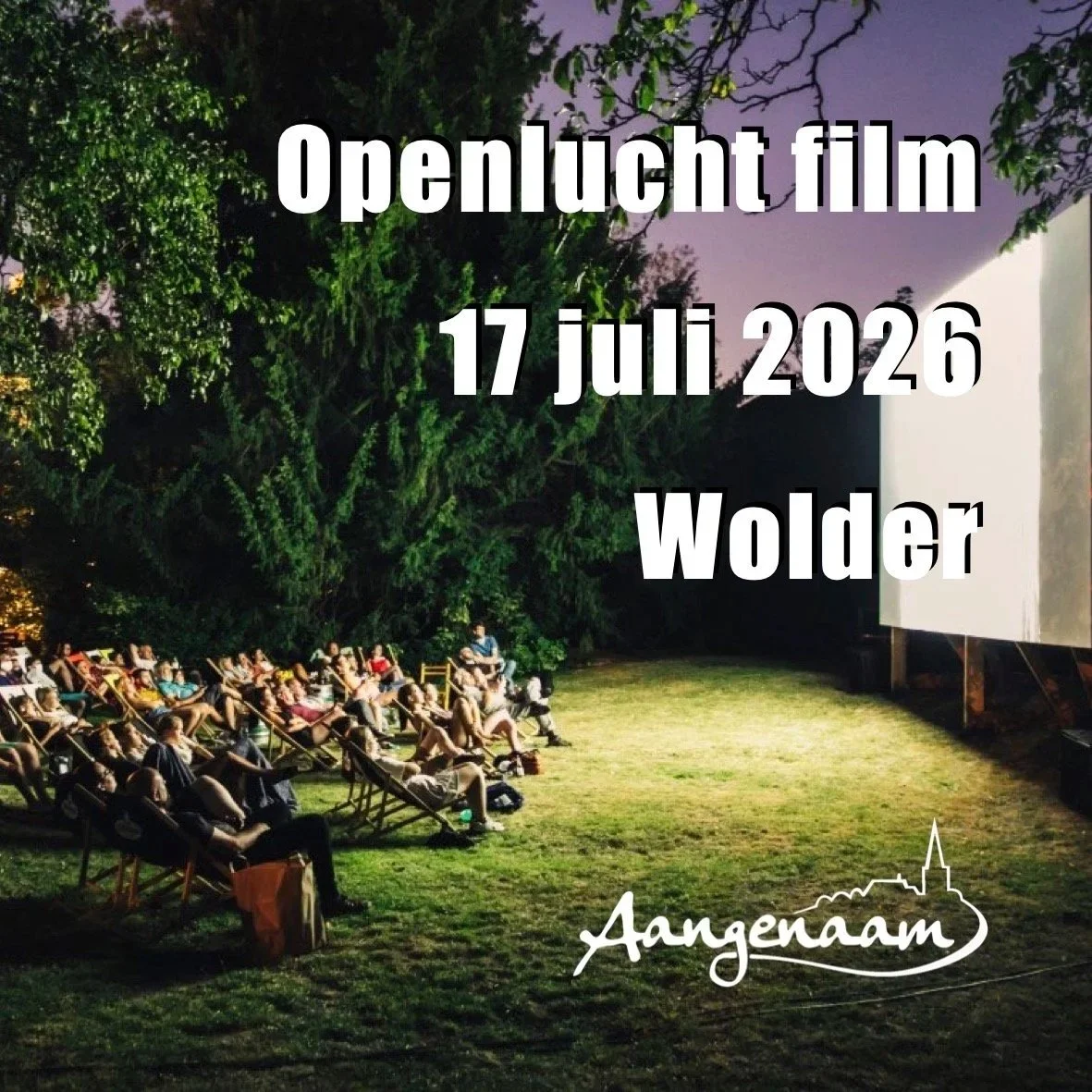 Zomeravondfilm in de openlucht