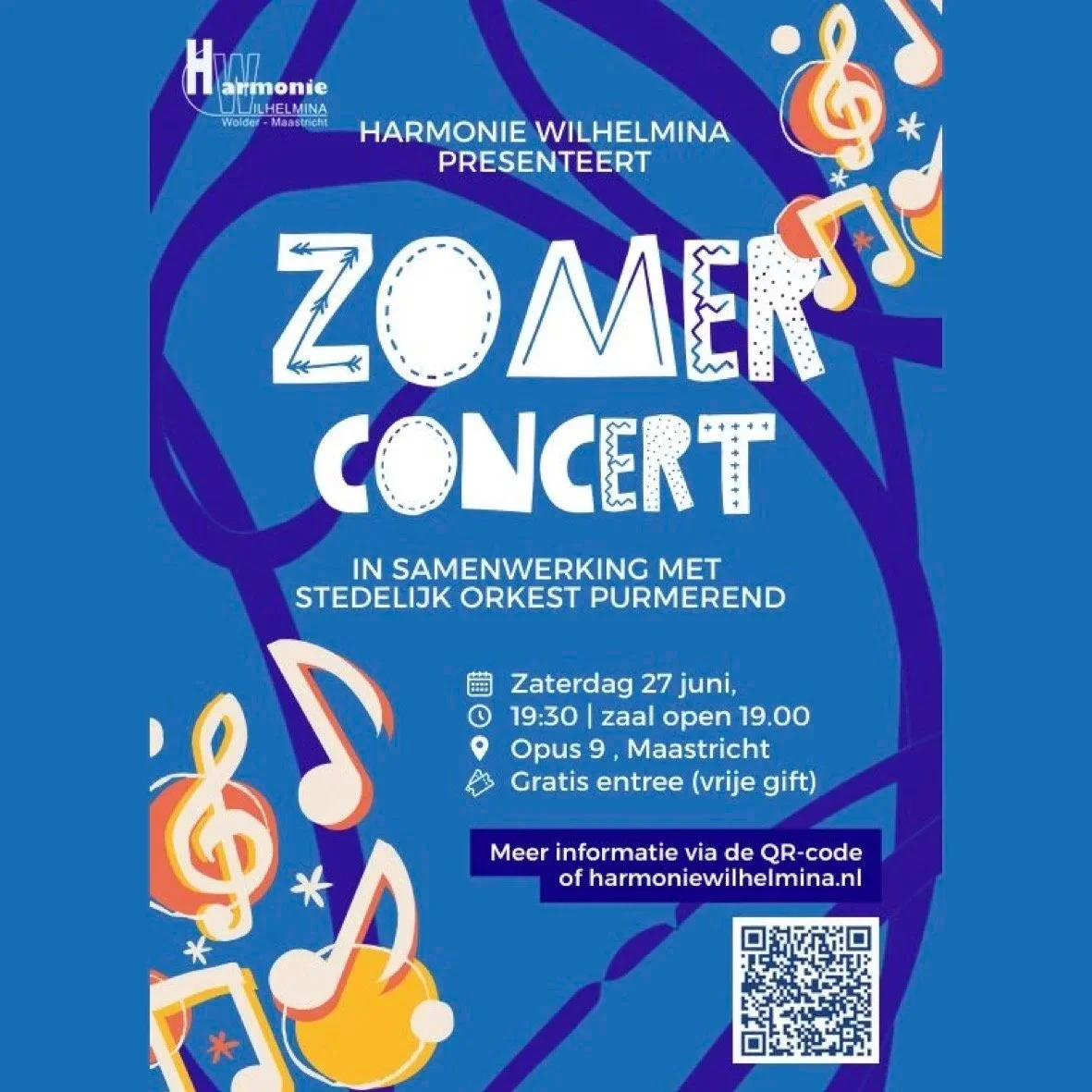 Zomerconcert Wilhelmina en Stedelijk Orkest Purmerend
