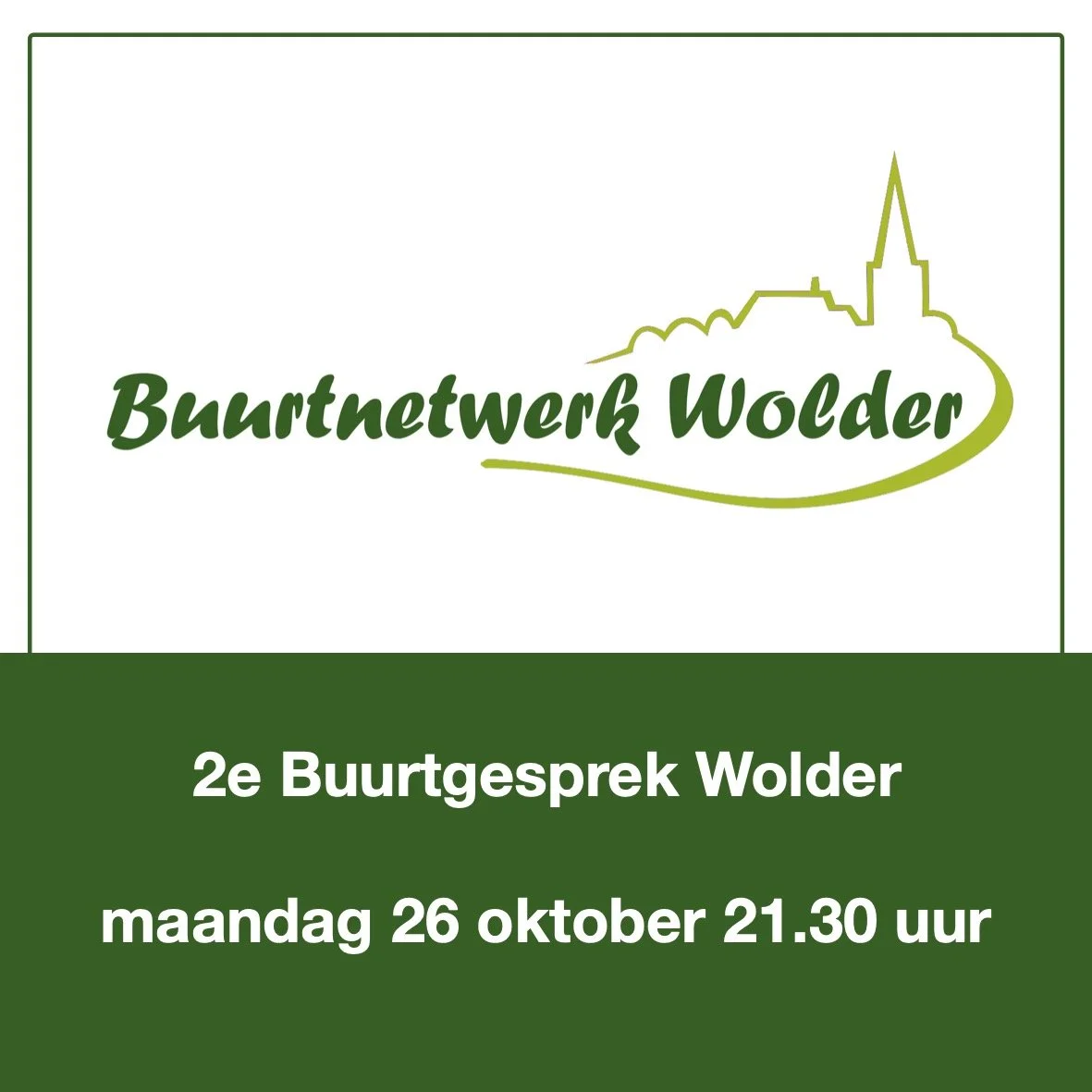 2e Buurtgesprek Wolder