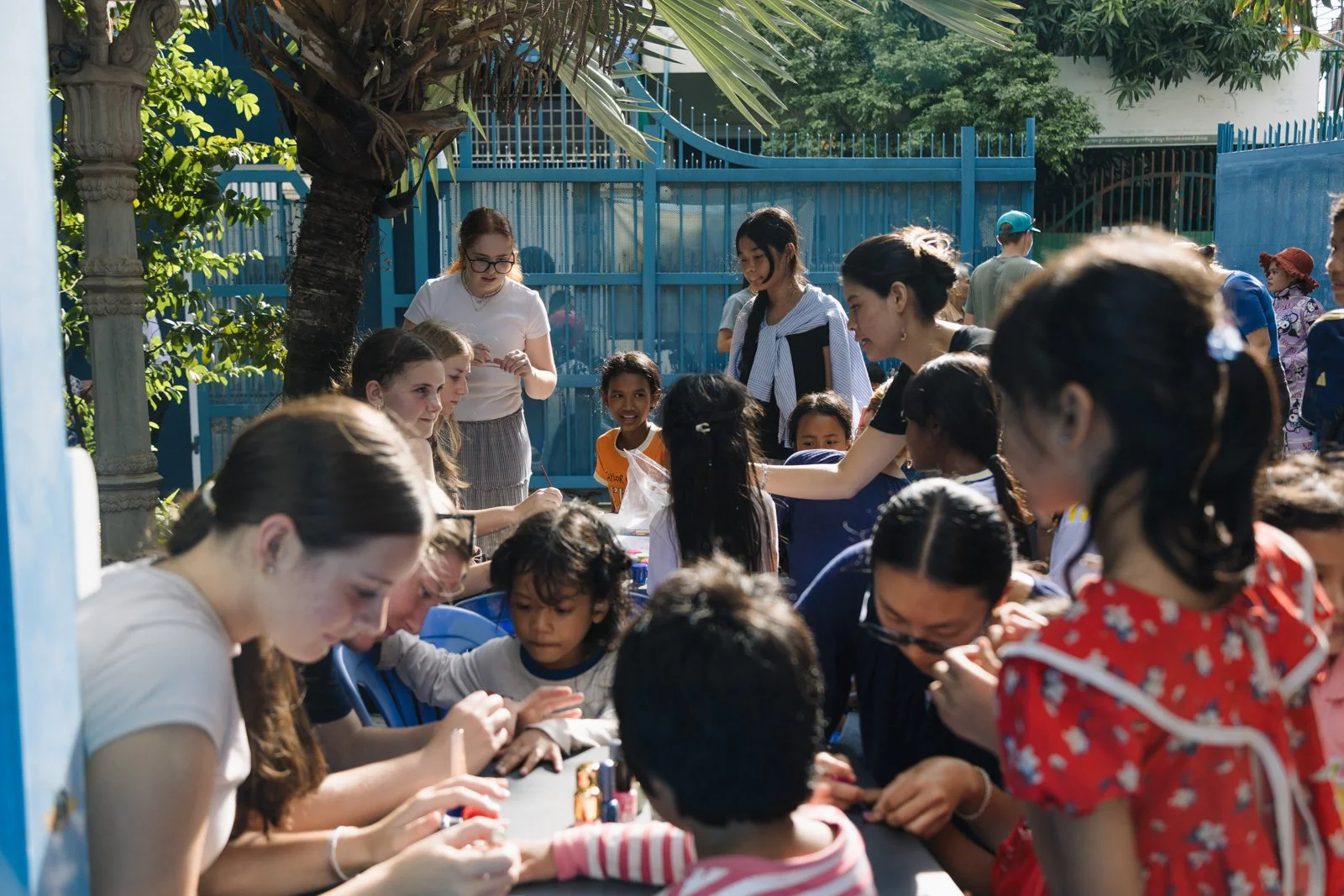 People from Antioch Community Church doing outreach together