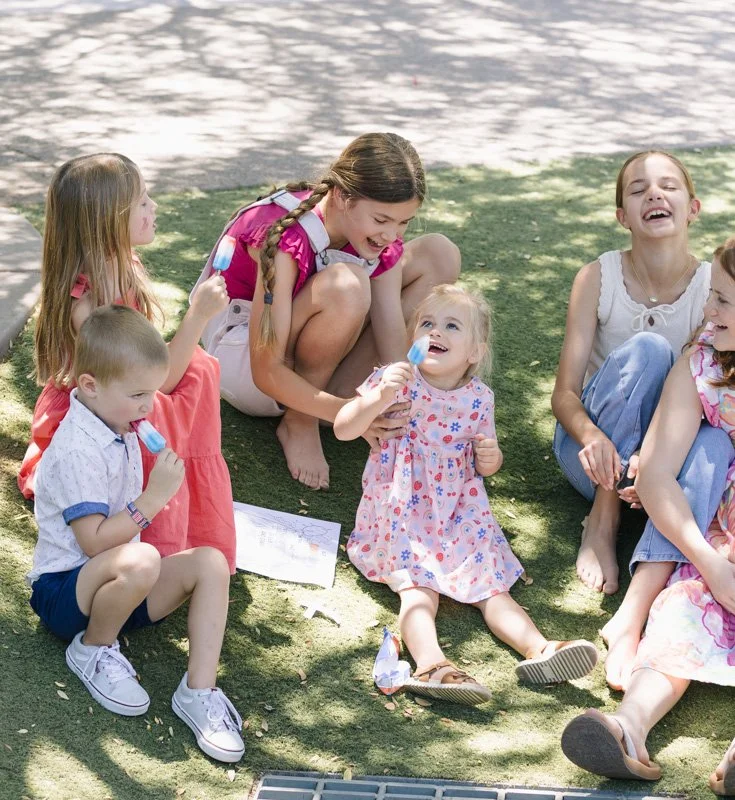 Kids playing after Sunday service at Antioch Community Church in Chandler Dobson Campus