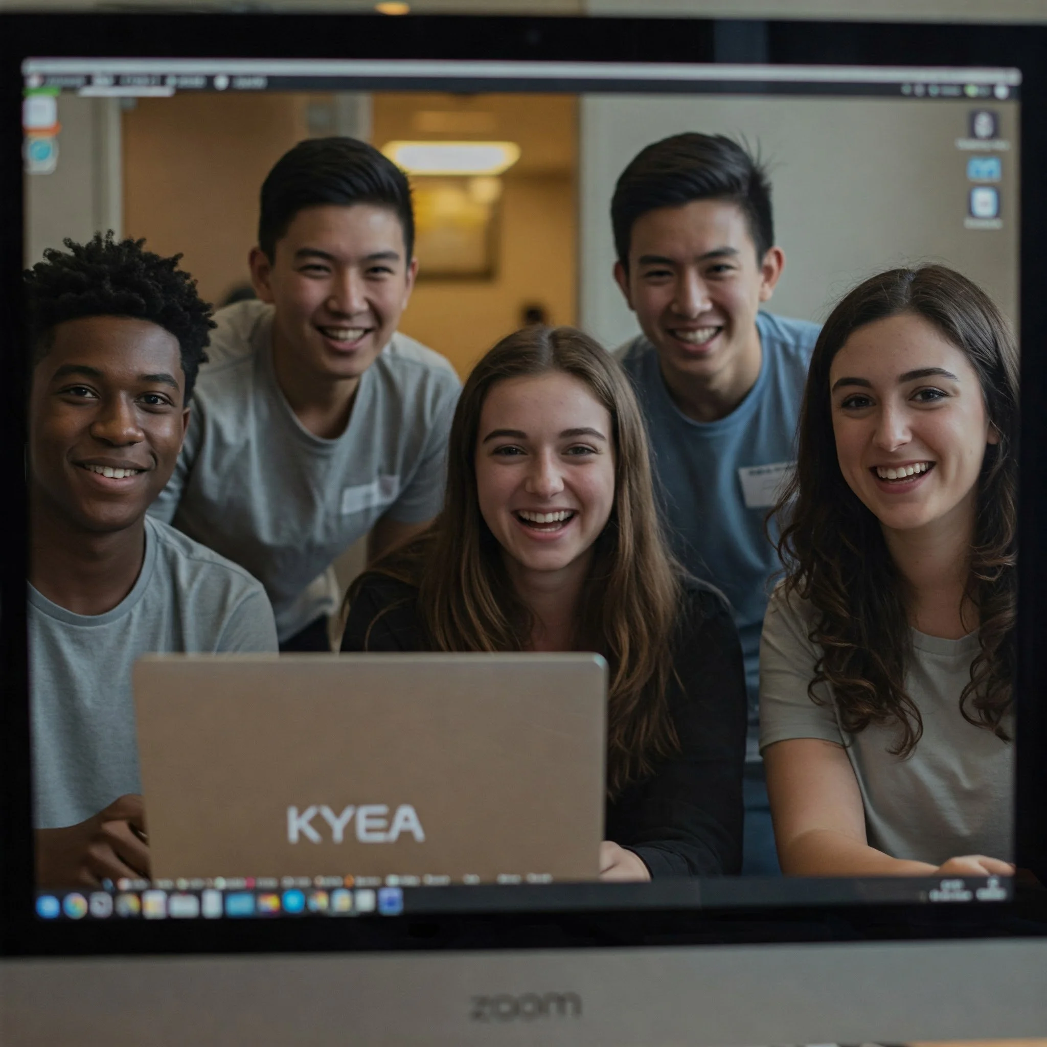 Teen learning real-world business skills through an online program