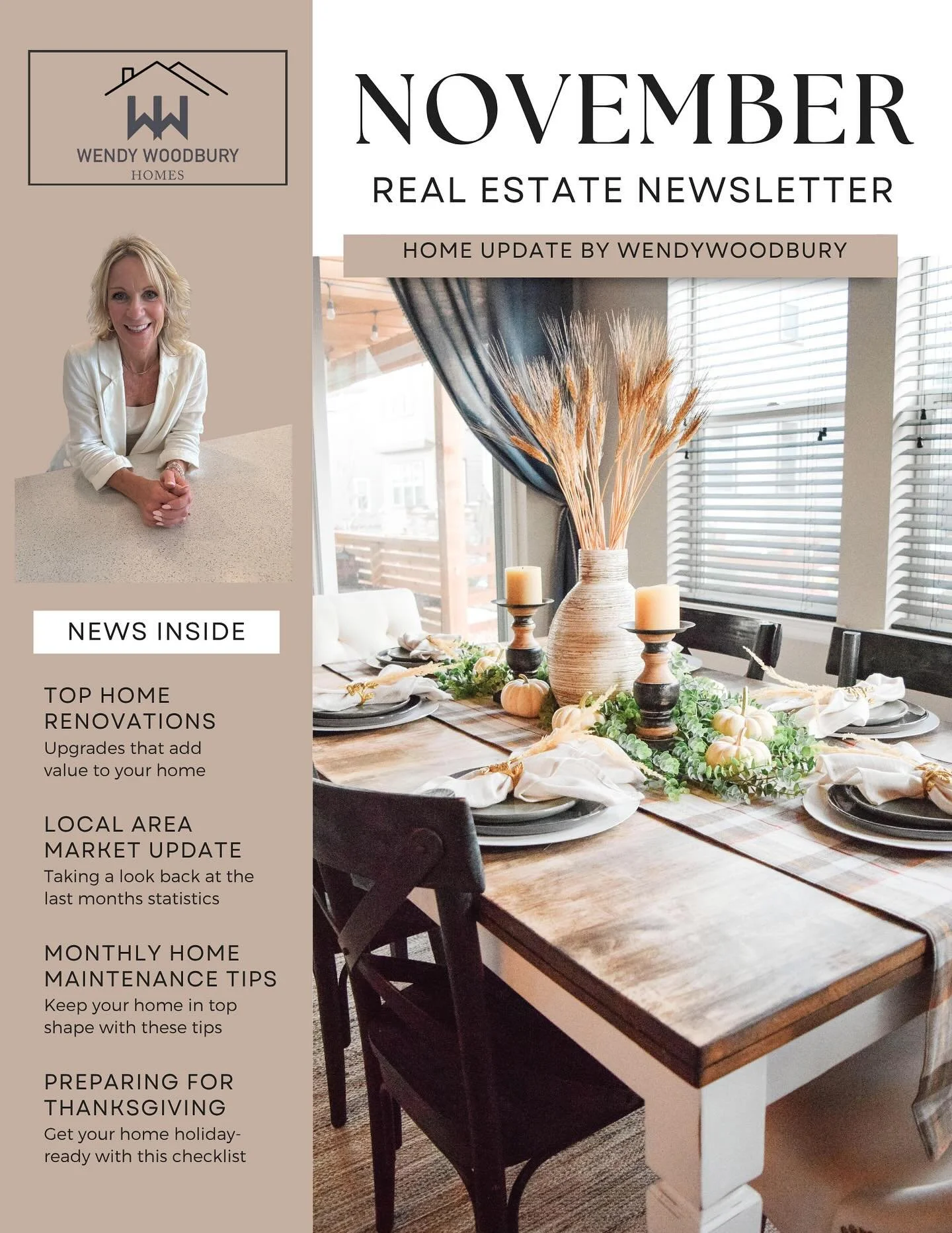 Enjoy your month of Thanksgiving - take time to be grateful 🍁🥧🏡😊!!! #gratitude #thanksgiving #wendywoodburyhomes