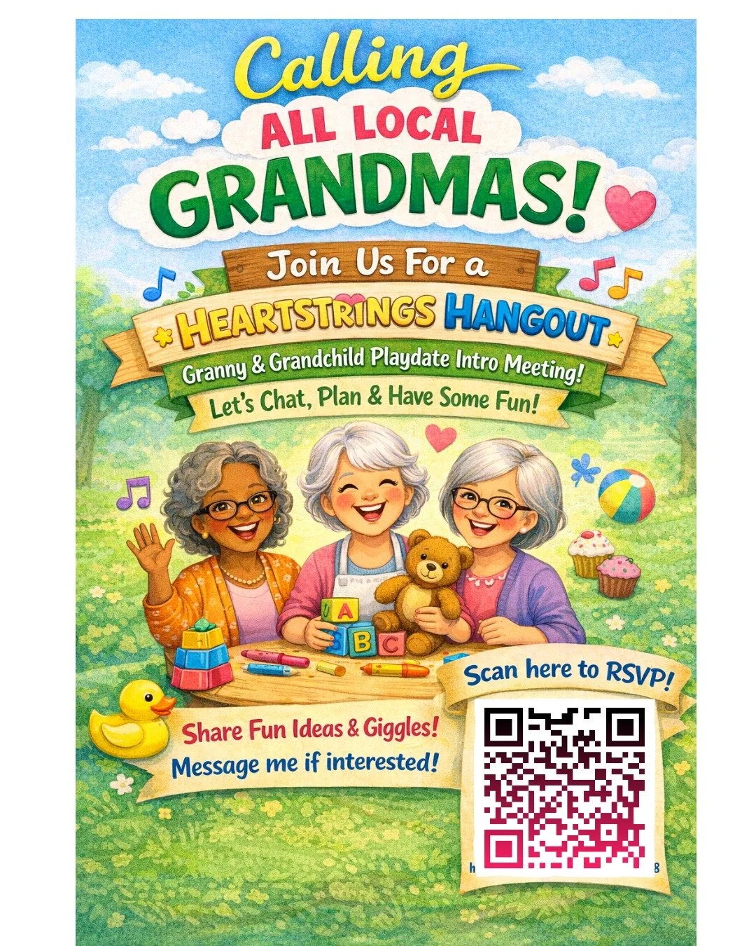 South metro Gigis, Mimis, Grandmas, etc who miss the Mom's Play Days with their kiddos - this is for you!