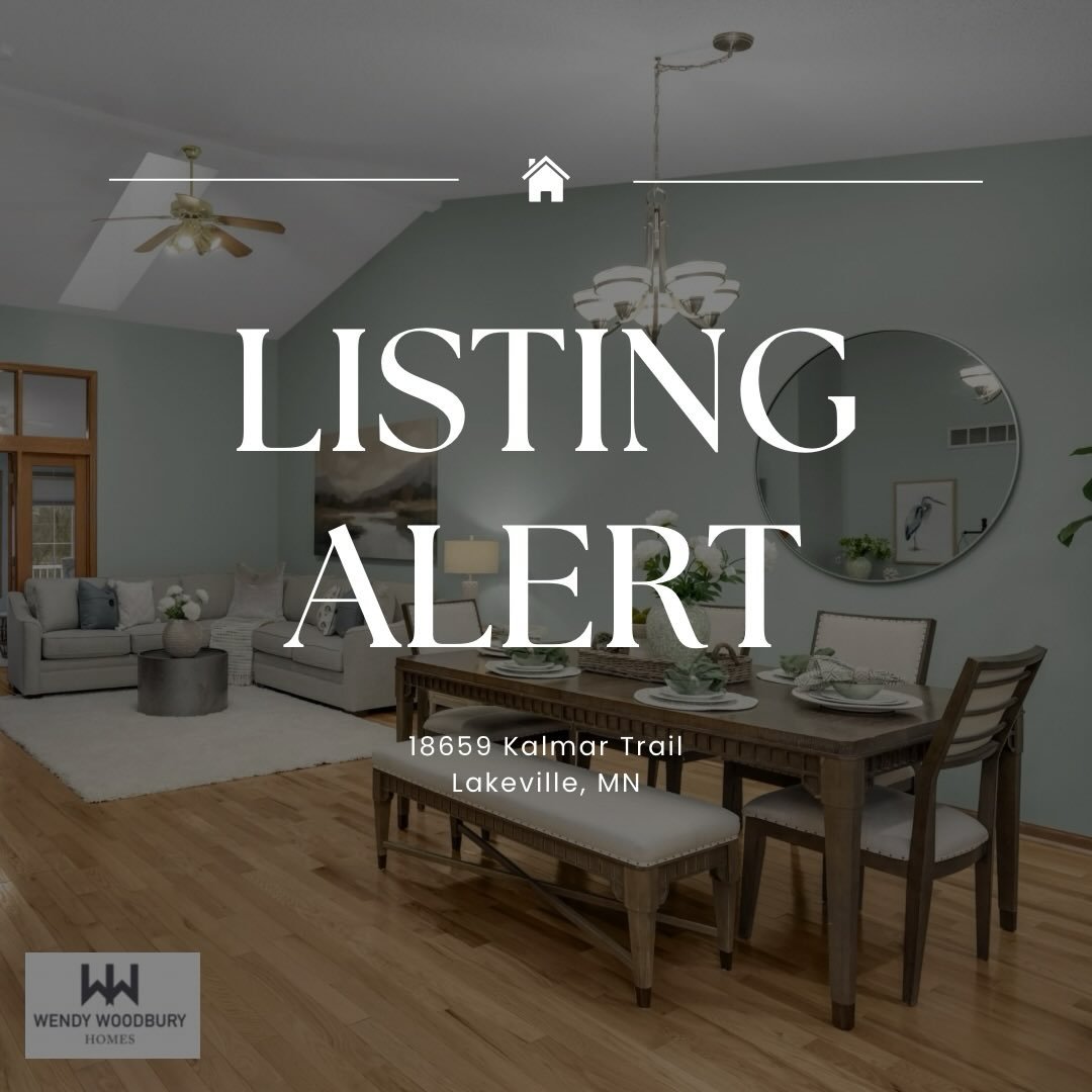 New listing in Lakeville 🏠 18659 Kalmar Trail 
Lakeville, MN 🔑  OPEN HOUSE: Sunday 11-3pm 🔐