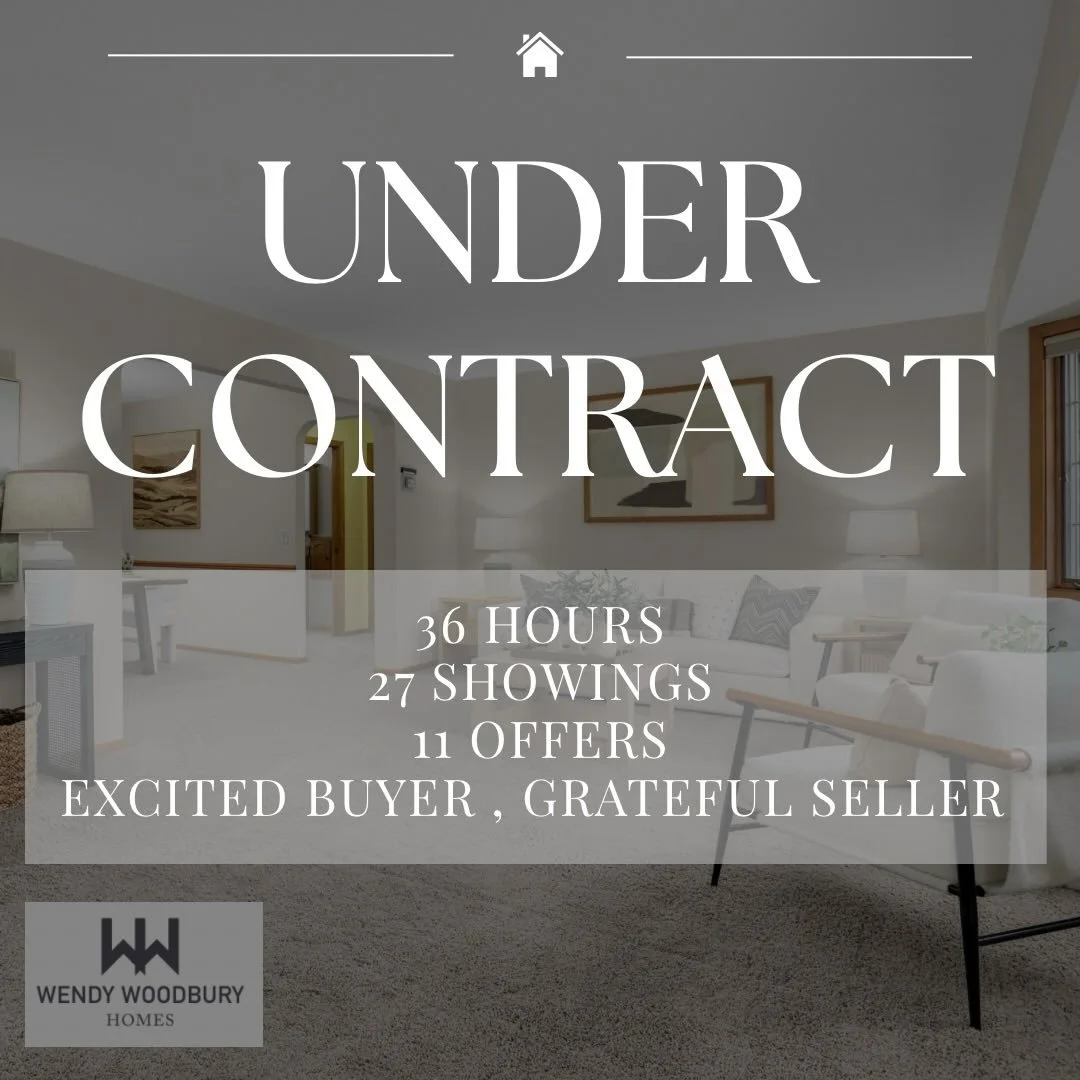 Chicago Ave in Bloomington is officially under contract 🔐

36 hours
27 showings
11 offers
Excited Buyer , Grateful Seller 
 
#wendywoodburyhomes #minnesotarealestate