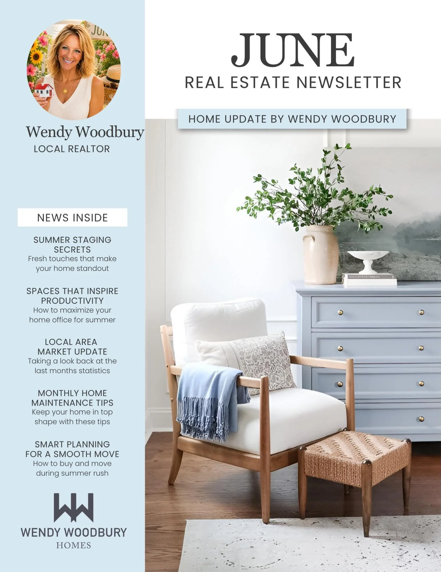 Happy June!  Market update and Staging Updates from Wendy Woodbury Homes! #sold #wendywoodburyhomes