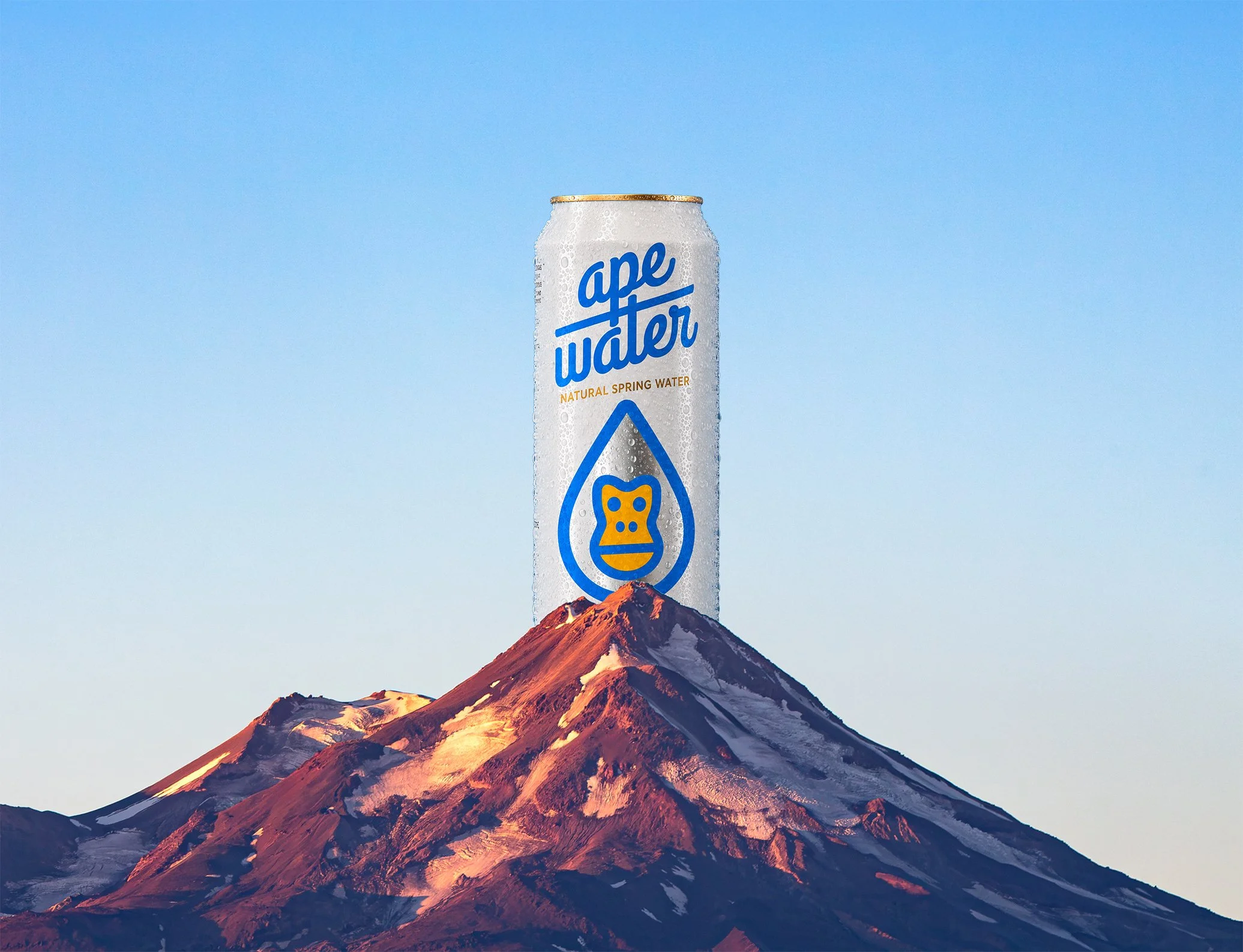 Ape Water natural spring water can positioned above Mount Shasta in California.