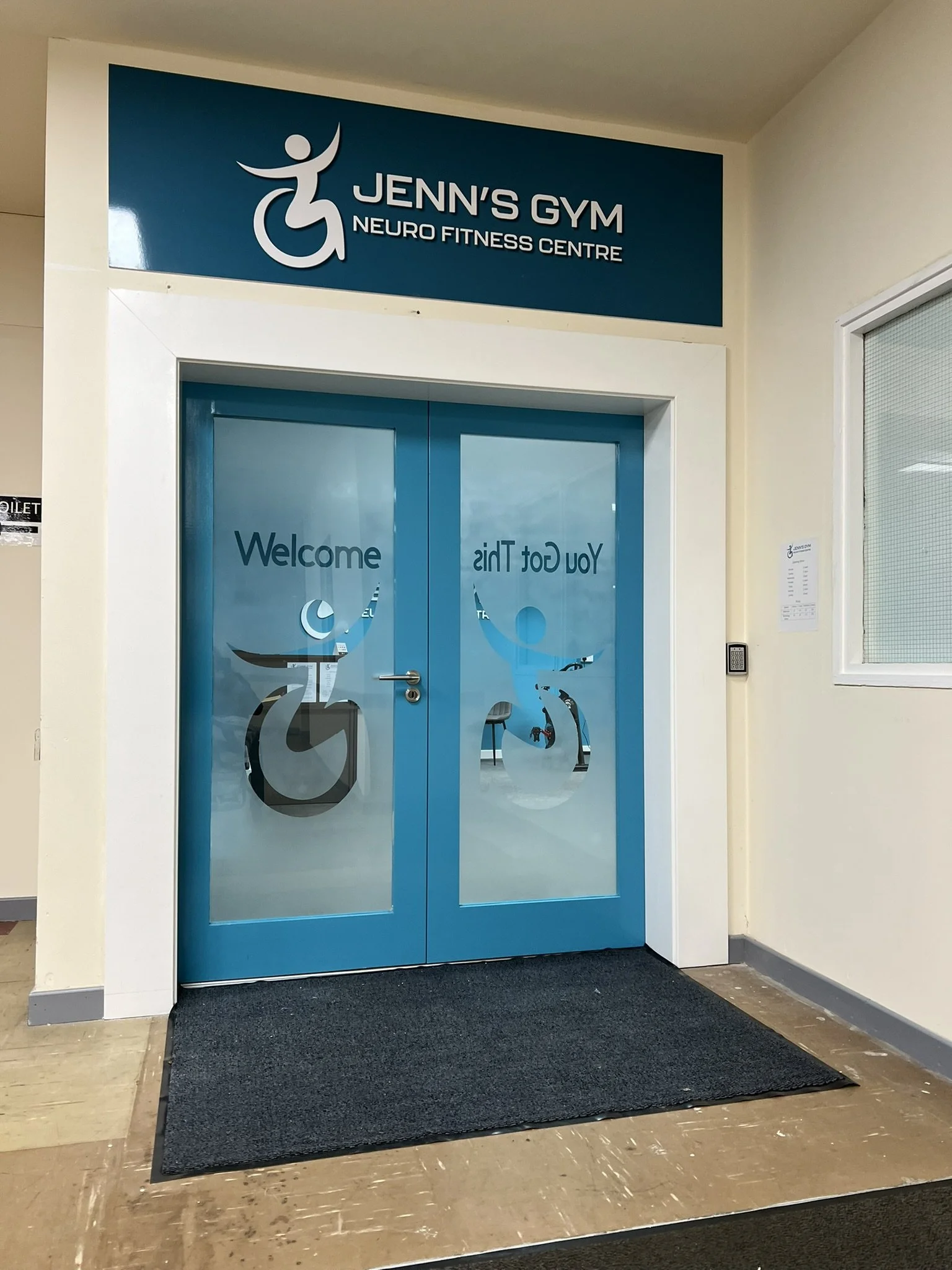 Gym Front Door