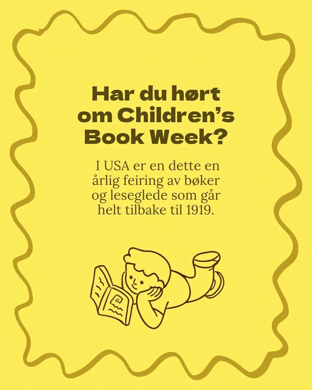 I over 100 &aring;r har Children&rsquo;s Book Week feiret b&oslash;ker, leseglede og den samlende kraften som ligger i fortellinger. Poenget her er ikke at alt er st&oslash;rre og bedre i USA (vi har faktisk verden st&oslash;rste sparkst&oslash;tting