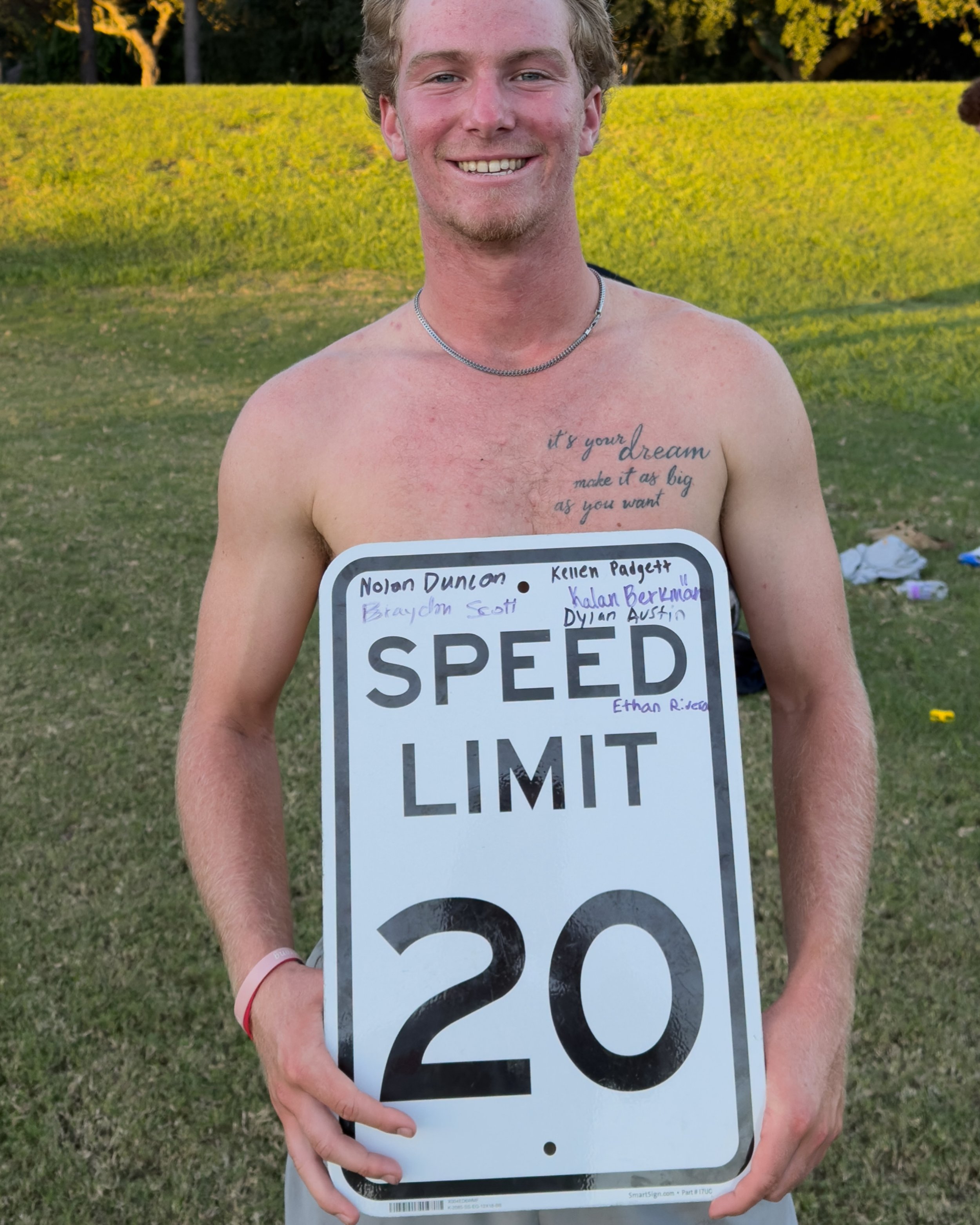 @kalanberkman3 &mdash; newest member of the 20 MPH Club.

Man, it&rsquo;s been a grind to get here. Full time early mornings at a golf course all summer and fall, staying on top of his classwork, and prepping to head back to Belmont Abbey in the spri