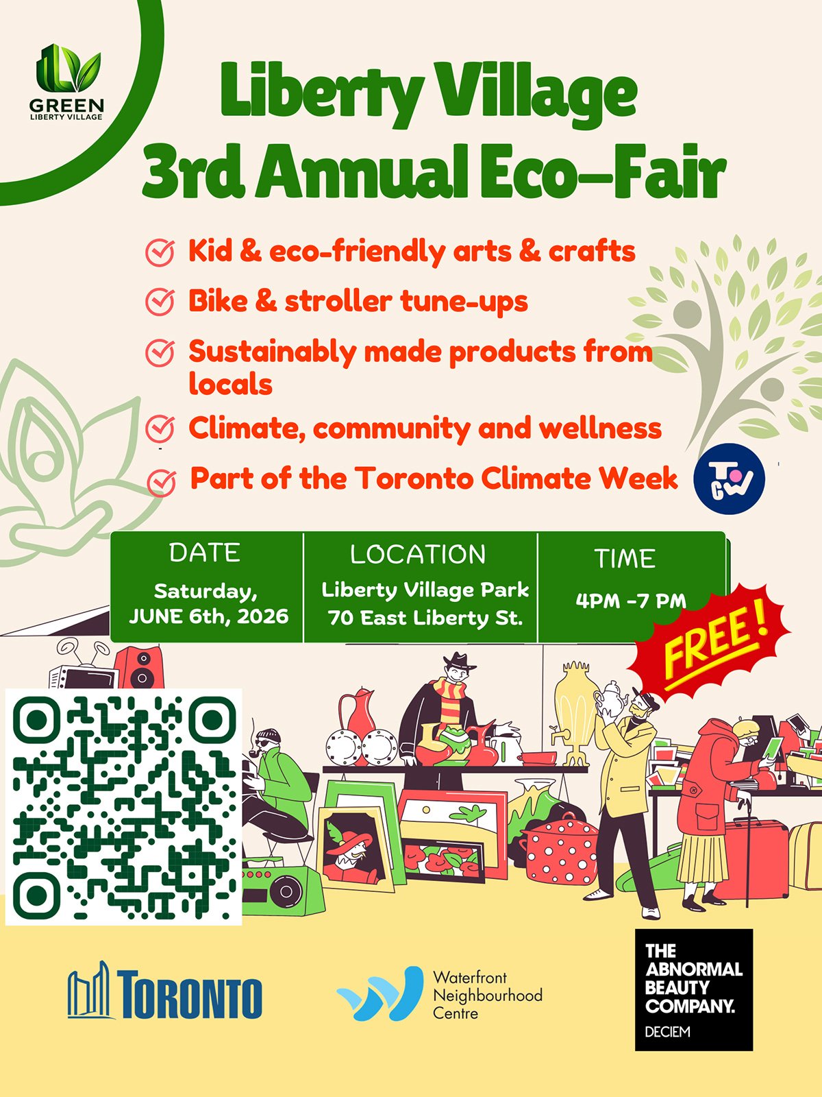 Poster for the 3rd Annual Liberty Village Eco-Fair