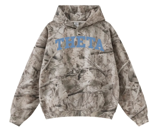 Theta White Camo Hoodie