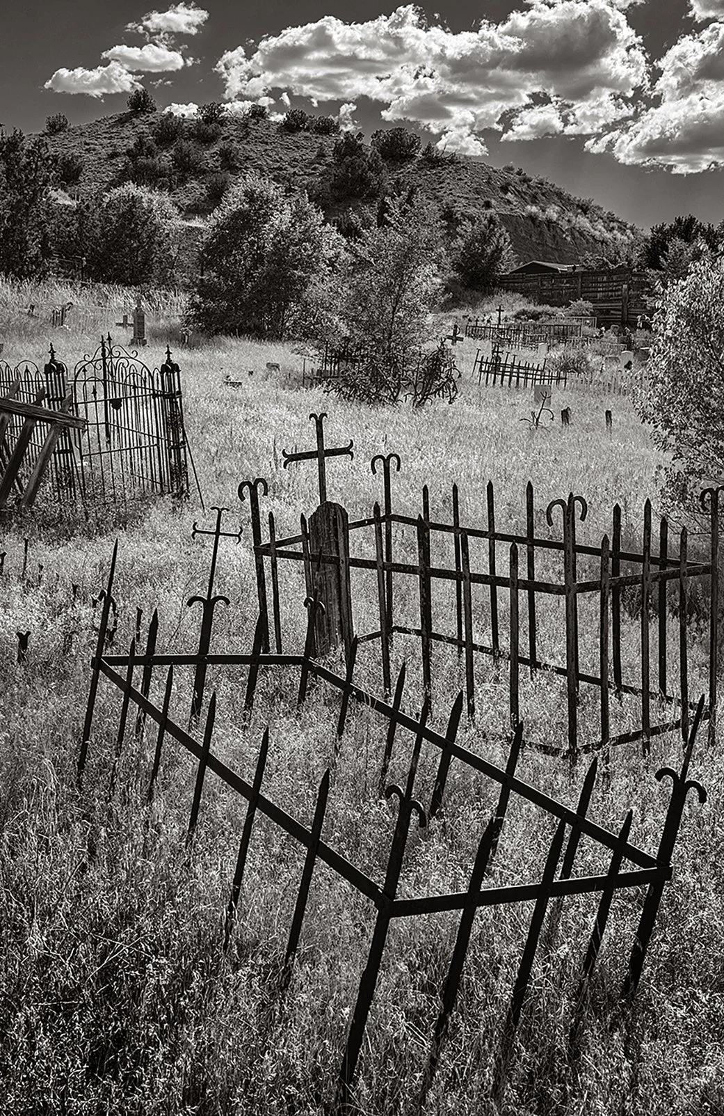 Chimayo Cemetery - Photograph - 14x20"