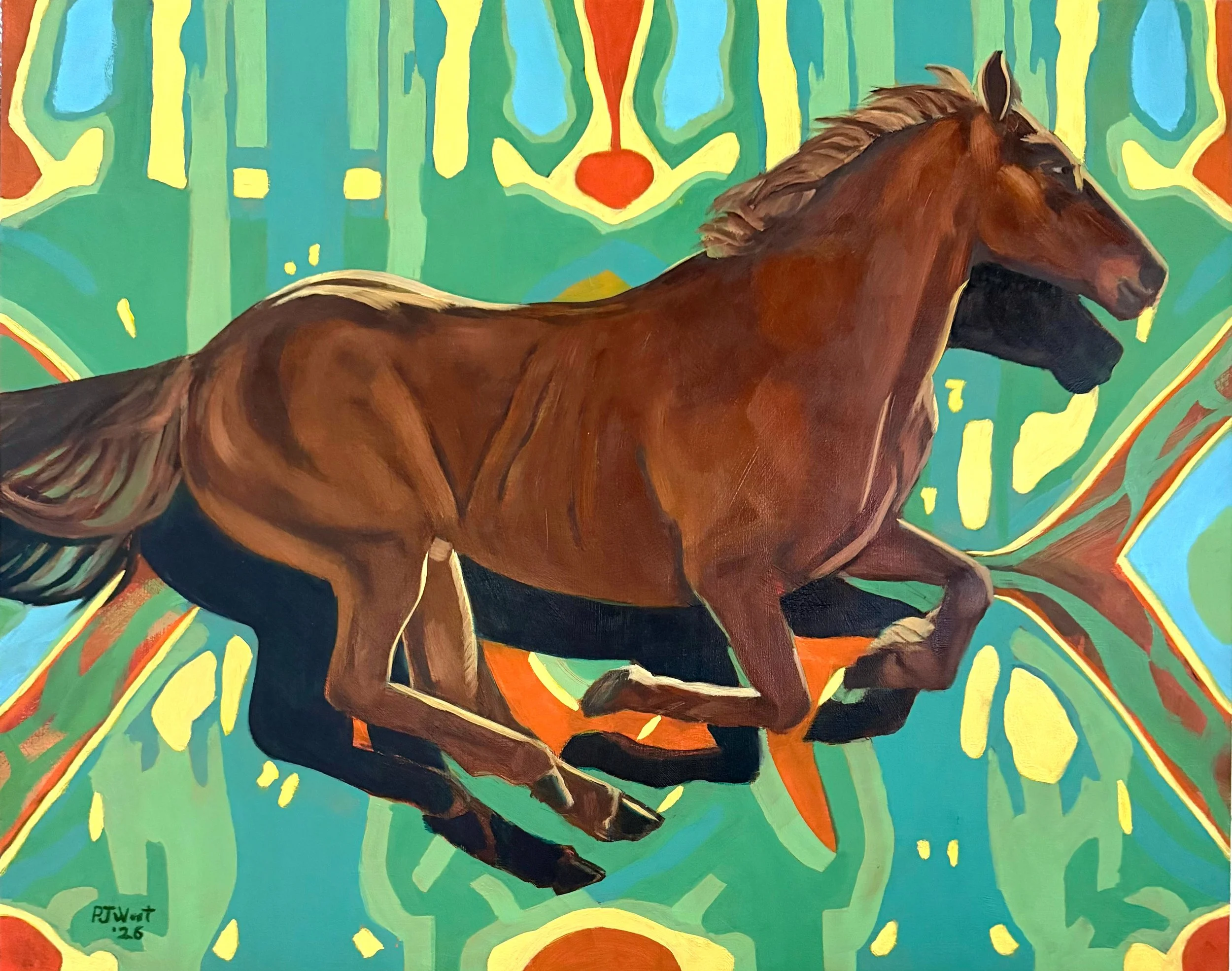 Maverick, Kaleidoscope Series #3, 16x20, oil on cradled board