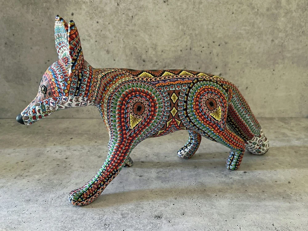 Mr.-Tod-24x12x8 - polymer clay sculpture