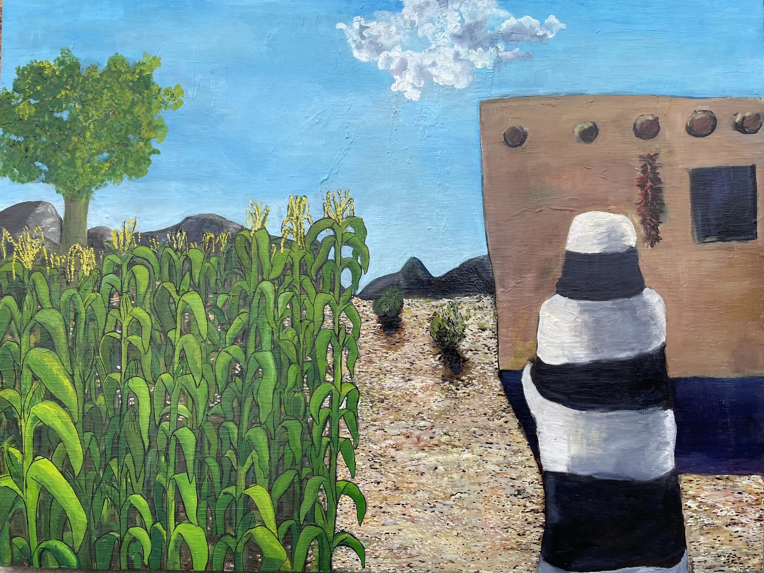 Corn-30" x 24" Oil on Board