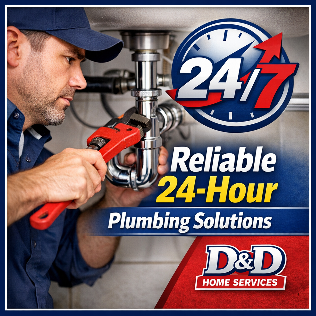 Reliable 24-Hour Plumbing Services D&amp;D Home Services