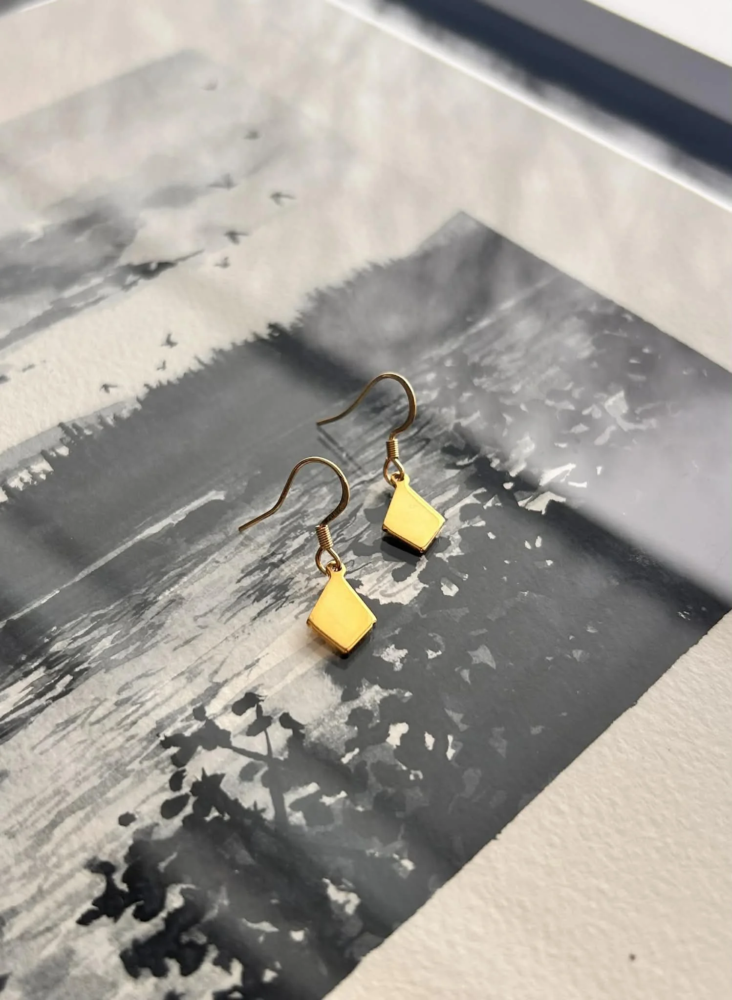 Boucles d’oreilles essentielles ◦ Losange allongé