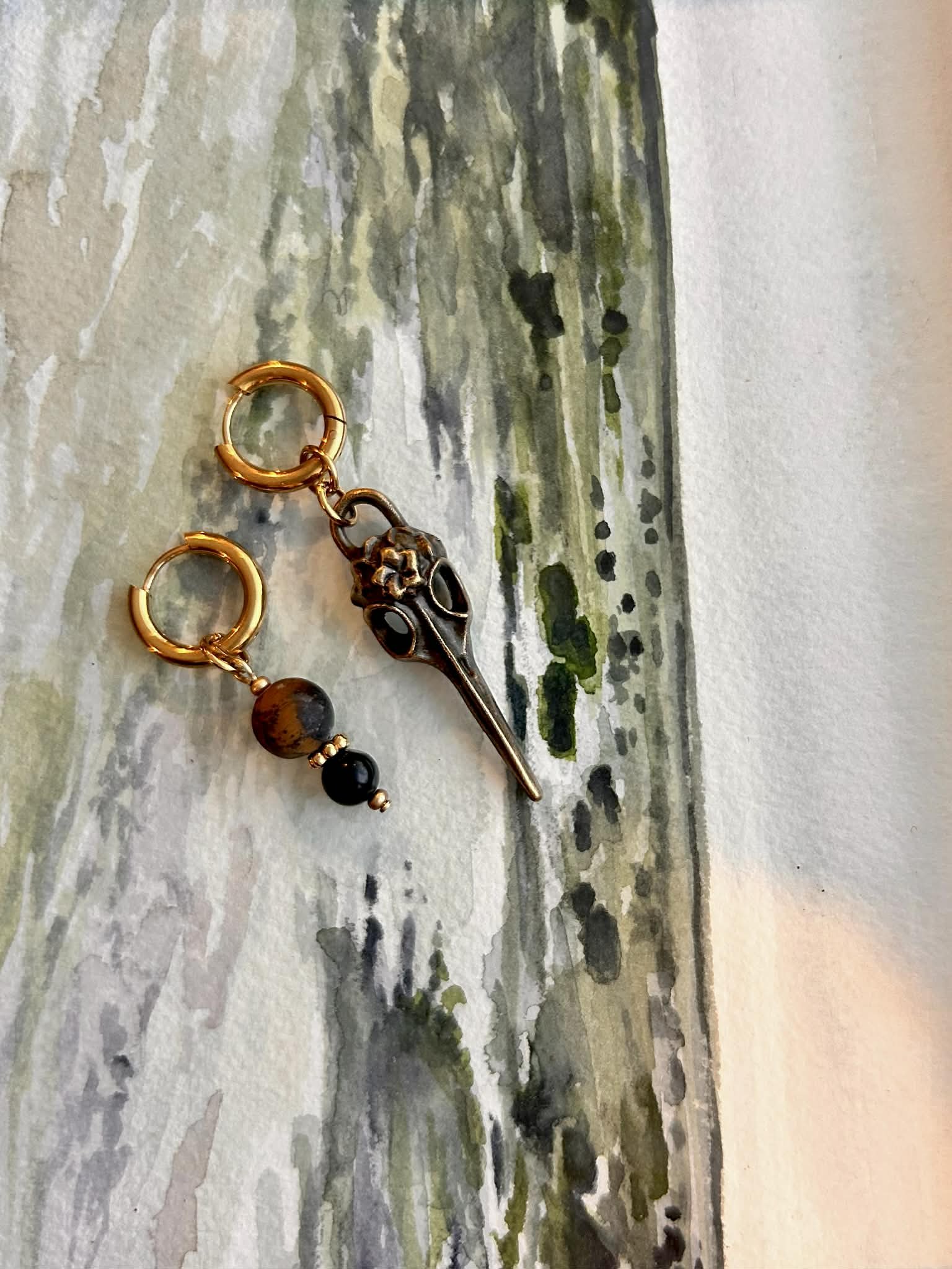 tiger eye raven skull  - 2.jpg