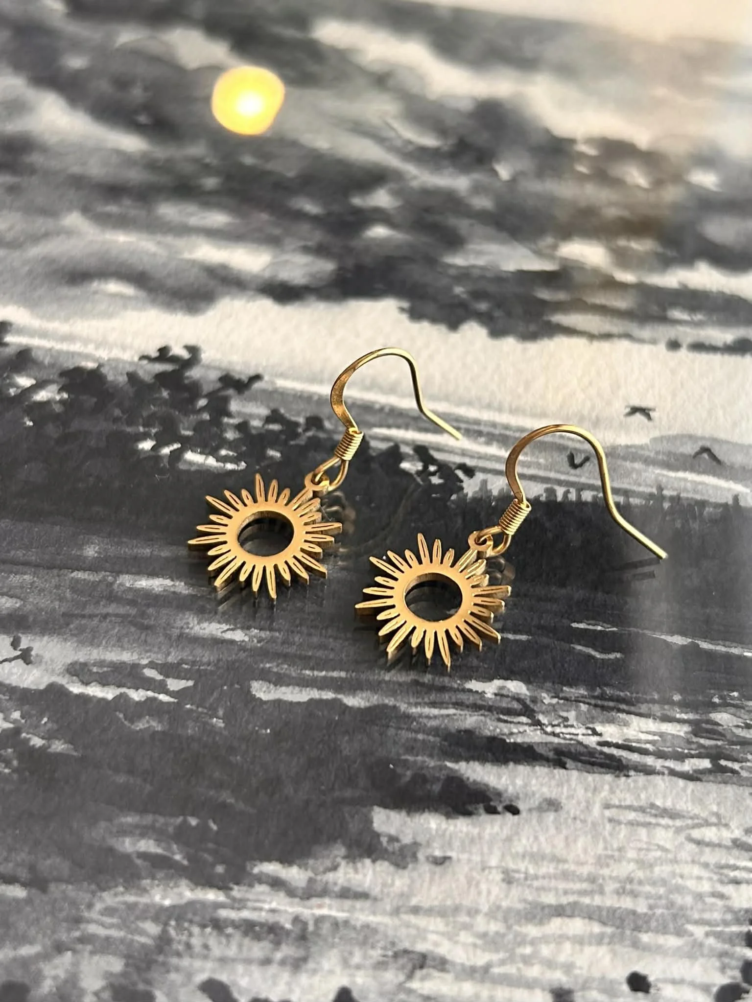 Boucles d’oreilles essentielles ◦ Soleil fleur