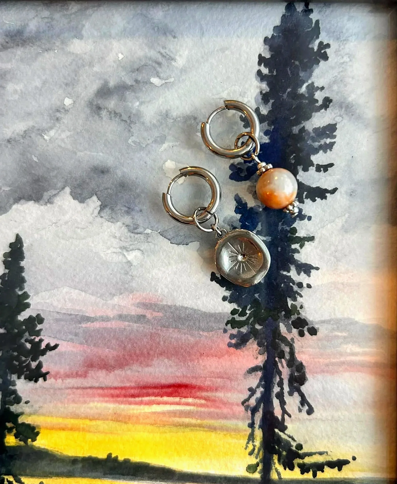 Boucles d'oreilles ◦ Créatives ◦ Médaillon