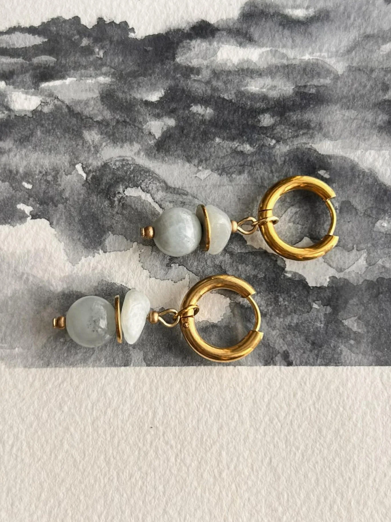 Boucles d’oreilles ◦ Vishuddha ◦ Aigue-marine