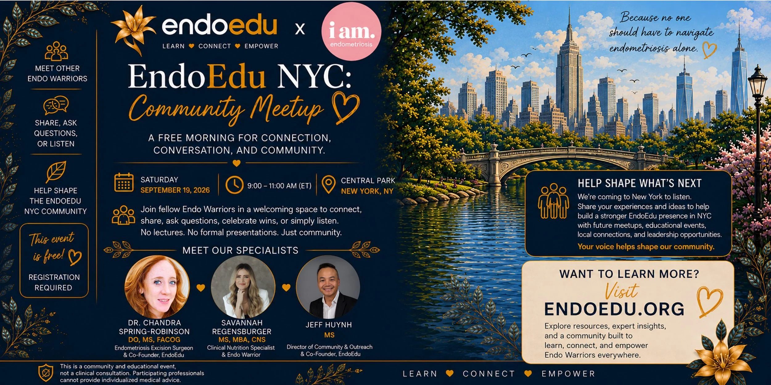 EndoEdu x I Am Endometriosis: NYC Community Meetup