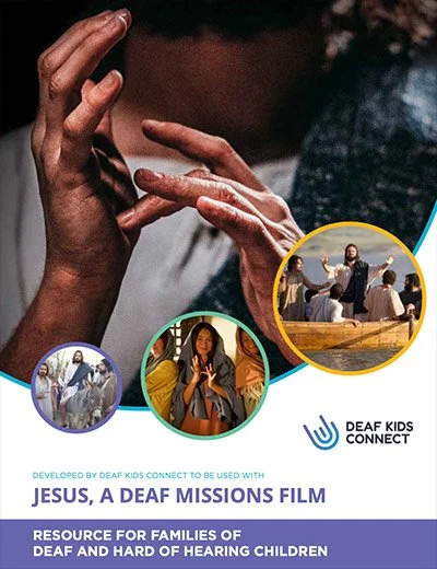Cover of the kids resource for JESUS: a Deaf Missions film, developed by Deaf Kids Connect