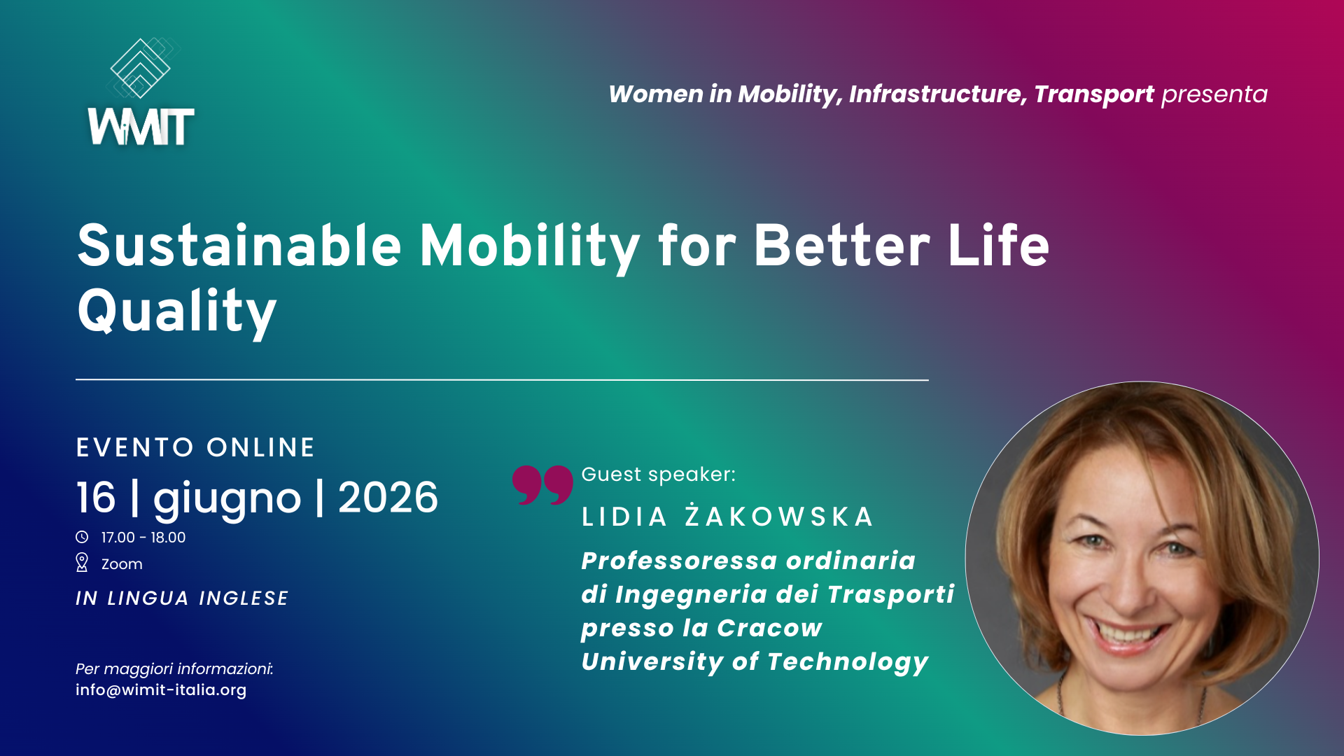 Sustainable mobility for better life quality