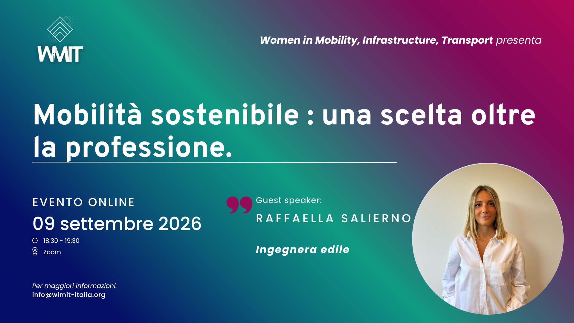 Mobilità sostenibile : una scelta oltre la professione