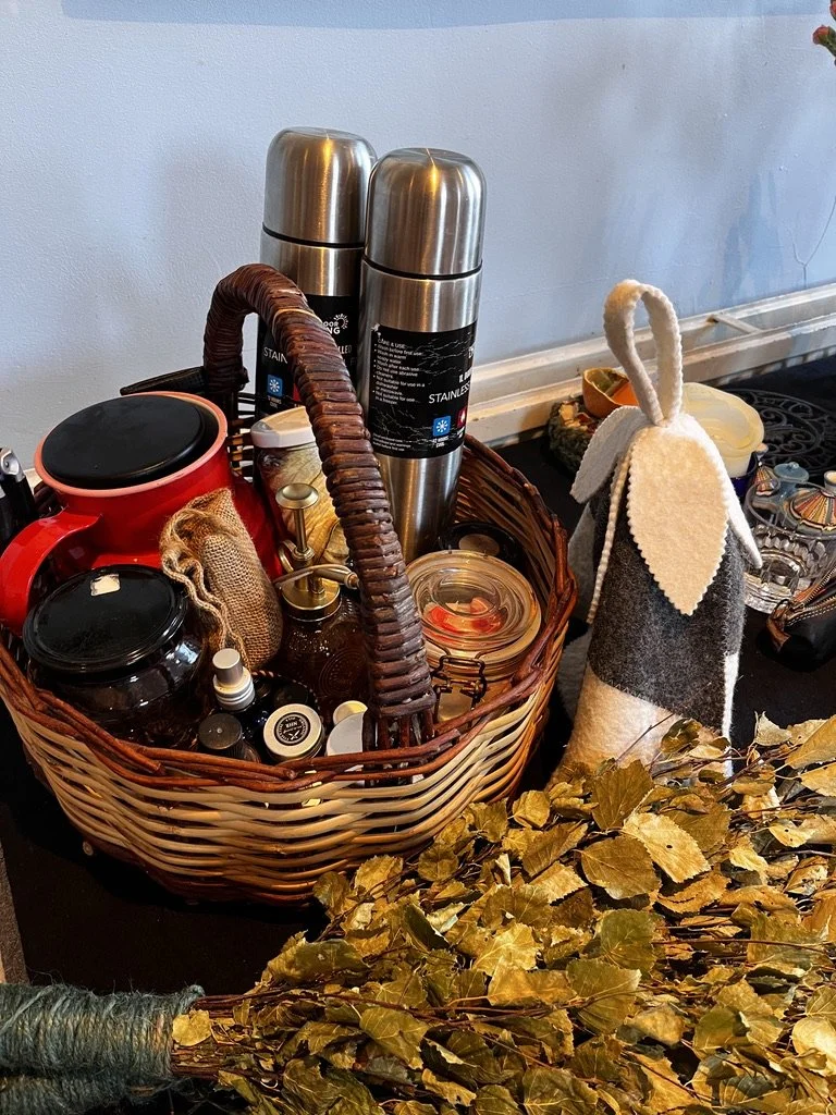 All prepped to tell Sleeping Beauty in the Wood.  For me, the most romantic, hopeful variant of Sleeping Beauties.