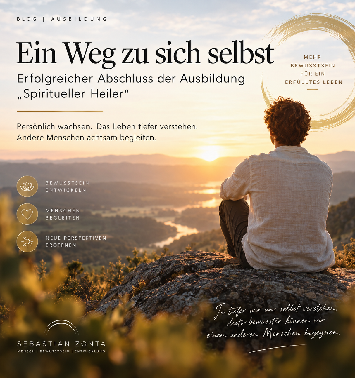 Ein Weg zu sich selbst  erfolgreicher Abschluss der Ausbildung „Spiritueller Heiler“