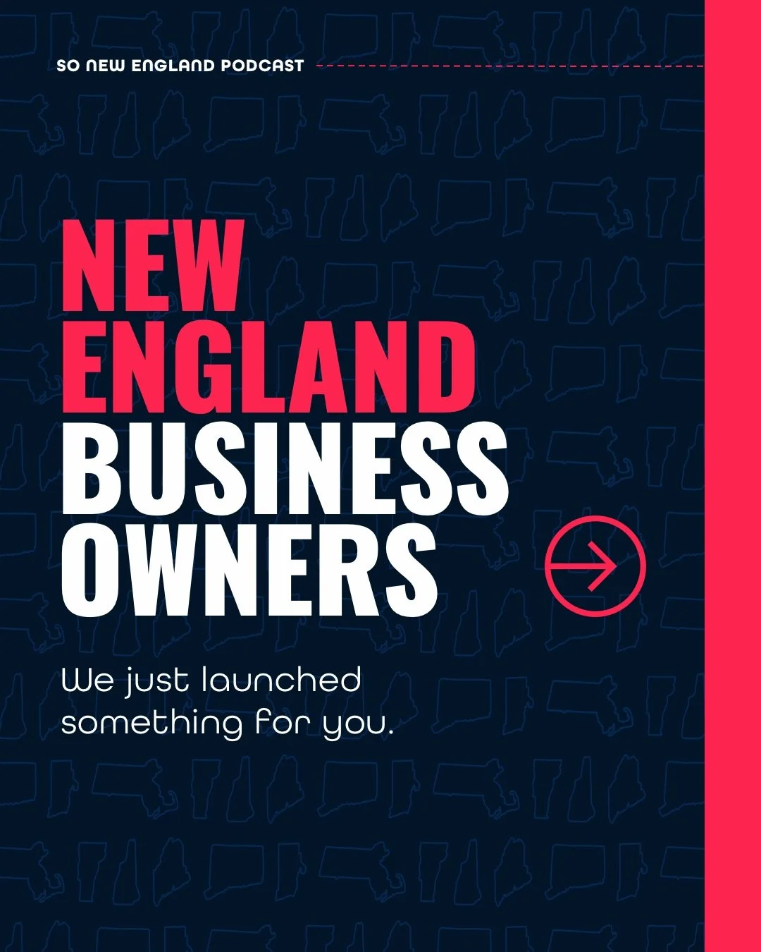 New England business owners &mdash; we built this for you 🇺🇸

Introducing the So New England Business Spotlight &mdash; a 30-minute featured episode where you tell your story, share your journey, and connect with a local audience.

DM us &ldquo;SPO