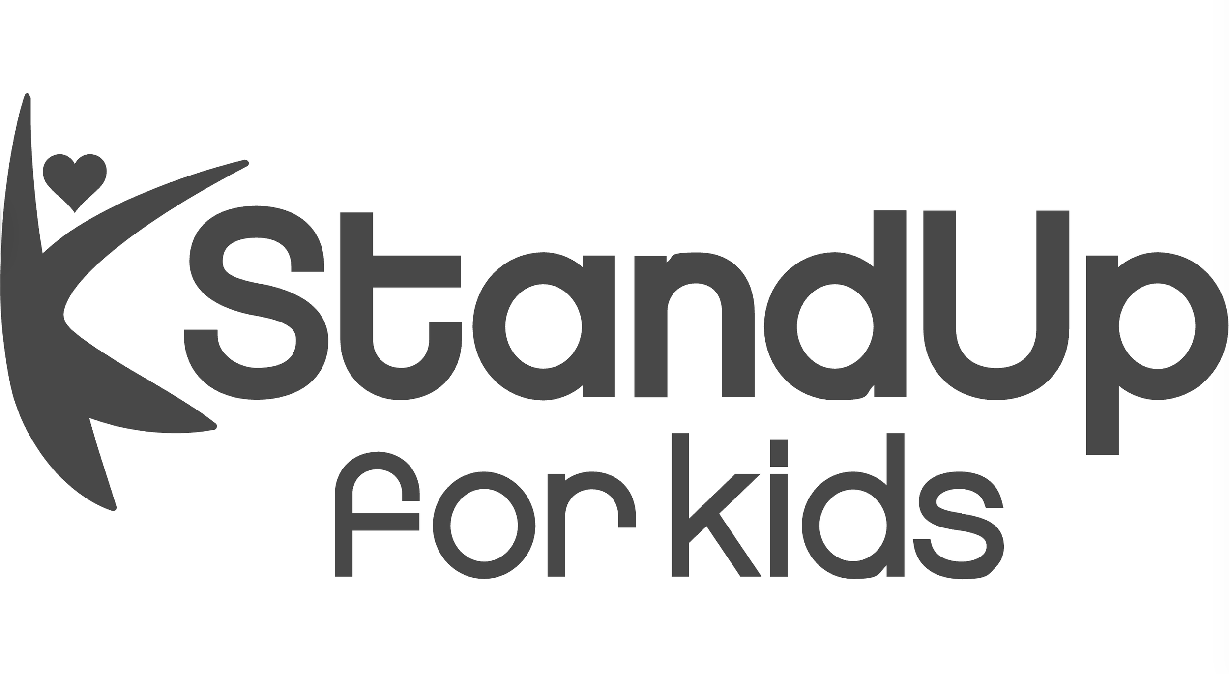 Logo of Stand Up For Kids with a stylized star and heart