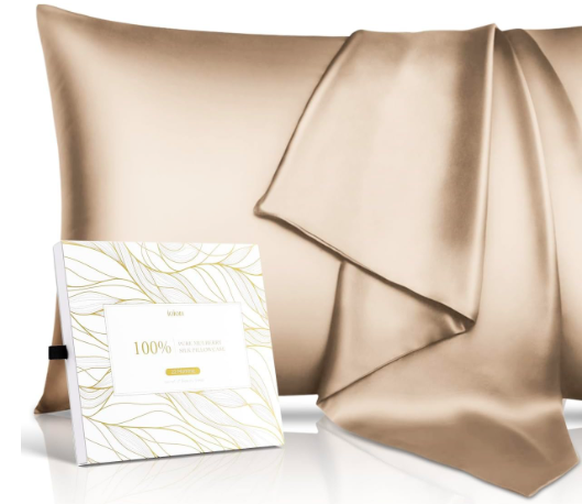 Mulberry silk pillow case for curly hair soft skin prevent wrinkles