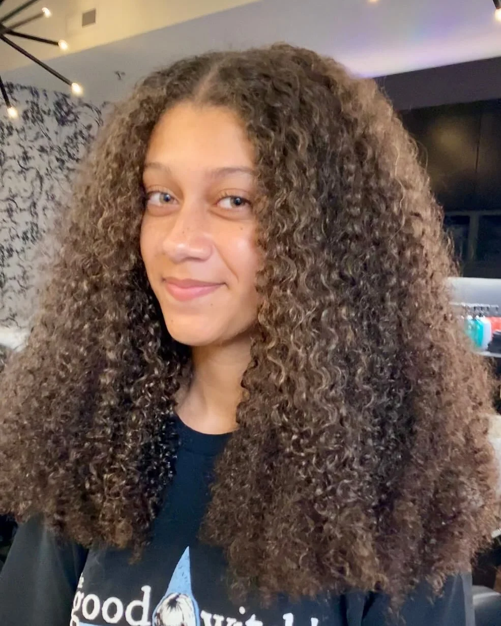 When the goal is length you have to trust your stylist not to cut off too much! Trust me when I tell you we will decide together how much we cut and what your path will be for future visits. When you take great care of your hair and your curls are li