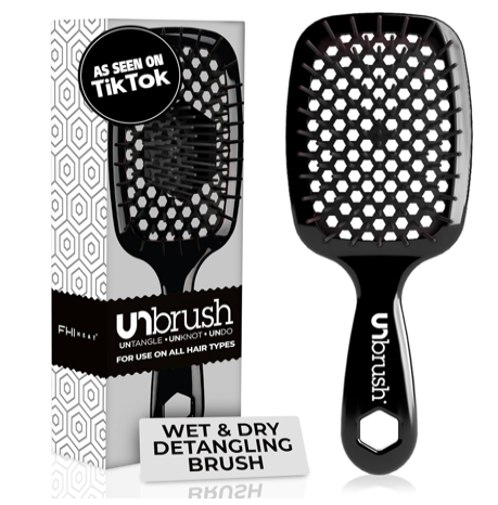 UnBrush detangling wet dry curly hair