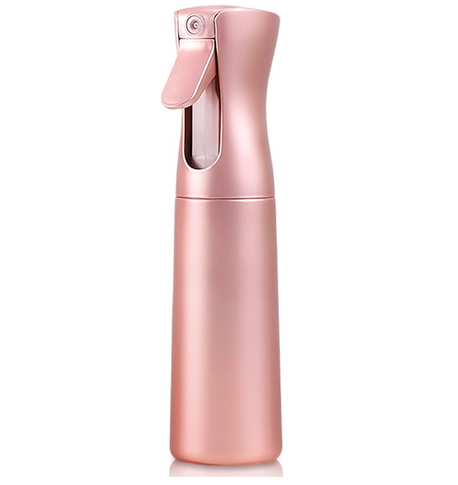 Continous mist water bottle for curly hair