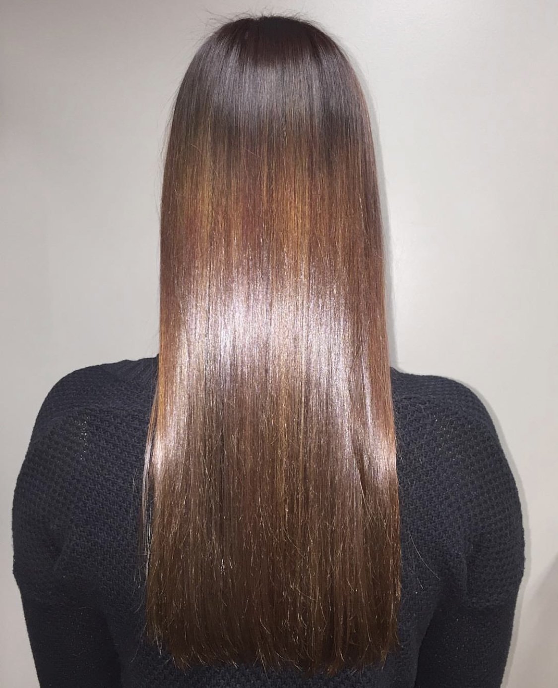 glass hair super shiny