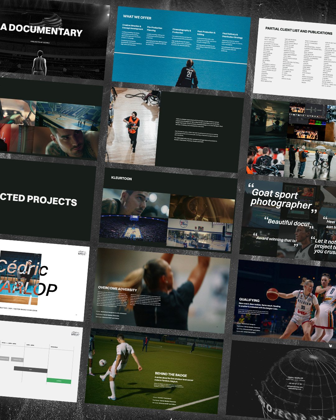 A clean and confident deck for director &amp; DOP @cedricwarlop 🎬

Whether you&rsquo;re pitching for new work, reaching out to brands, or just want to show what you&rsquo;re all about&mdash;having a strong presentation deck makes all the difference.